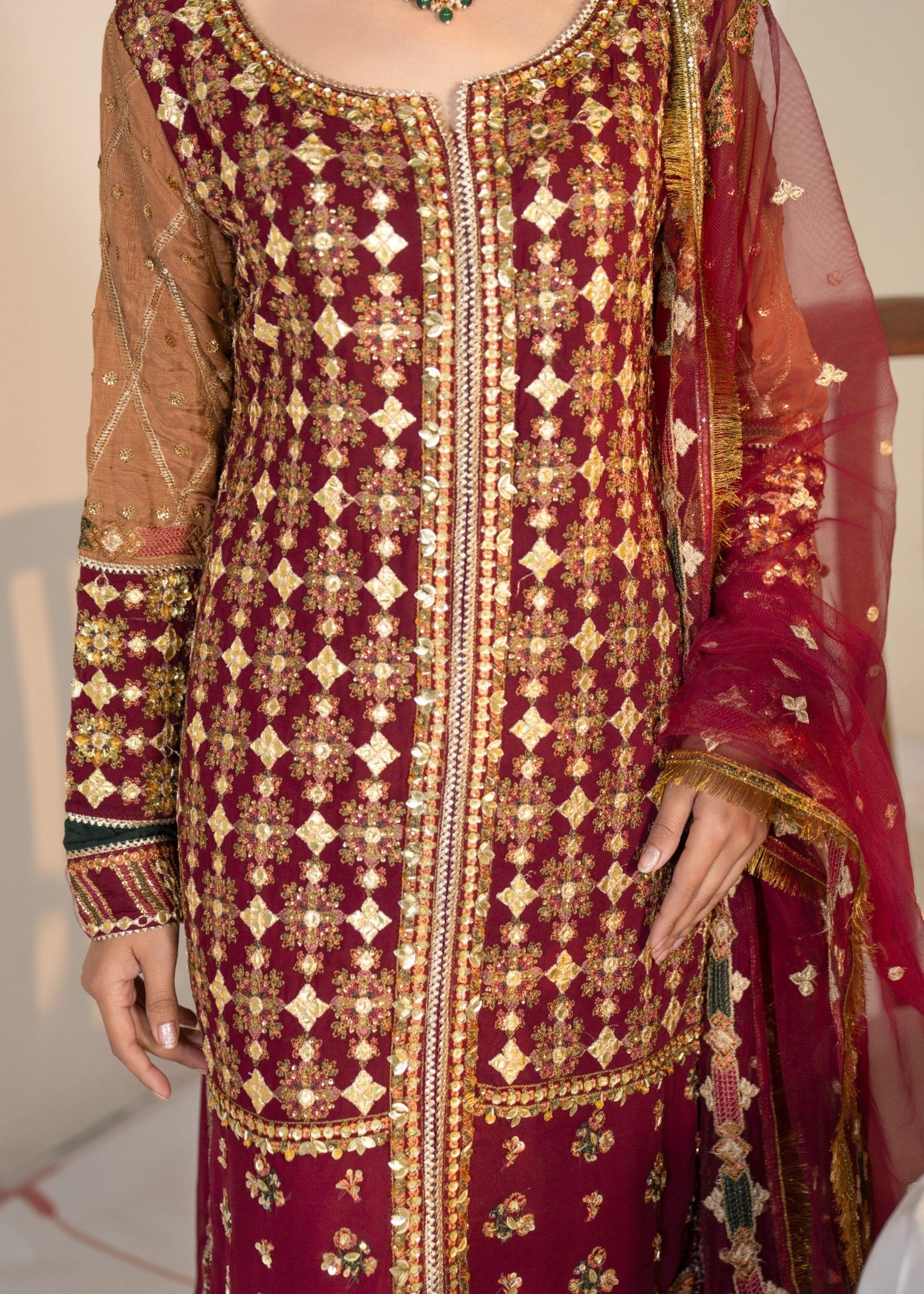 Sajni Fashion 3419 Maroon Women 3pcs