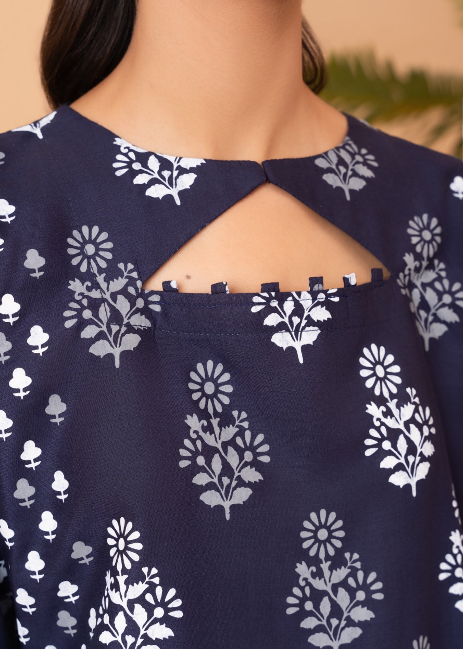 Chaudhary Arts Ace printed (navy blue) Women 2pcs