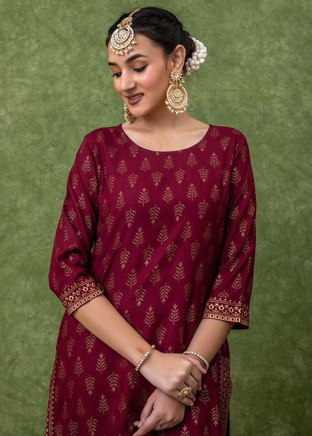 Zeekstore Printed Suite Set D089 Women 2pcs