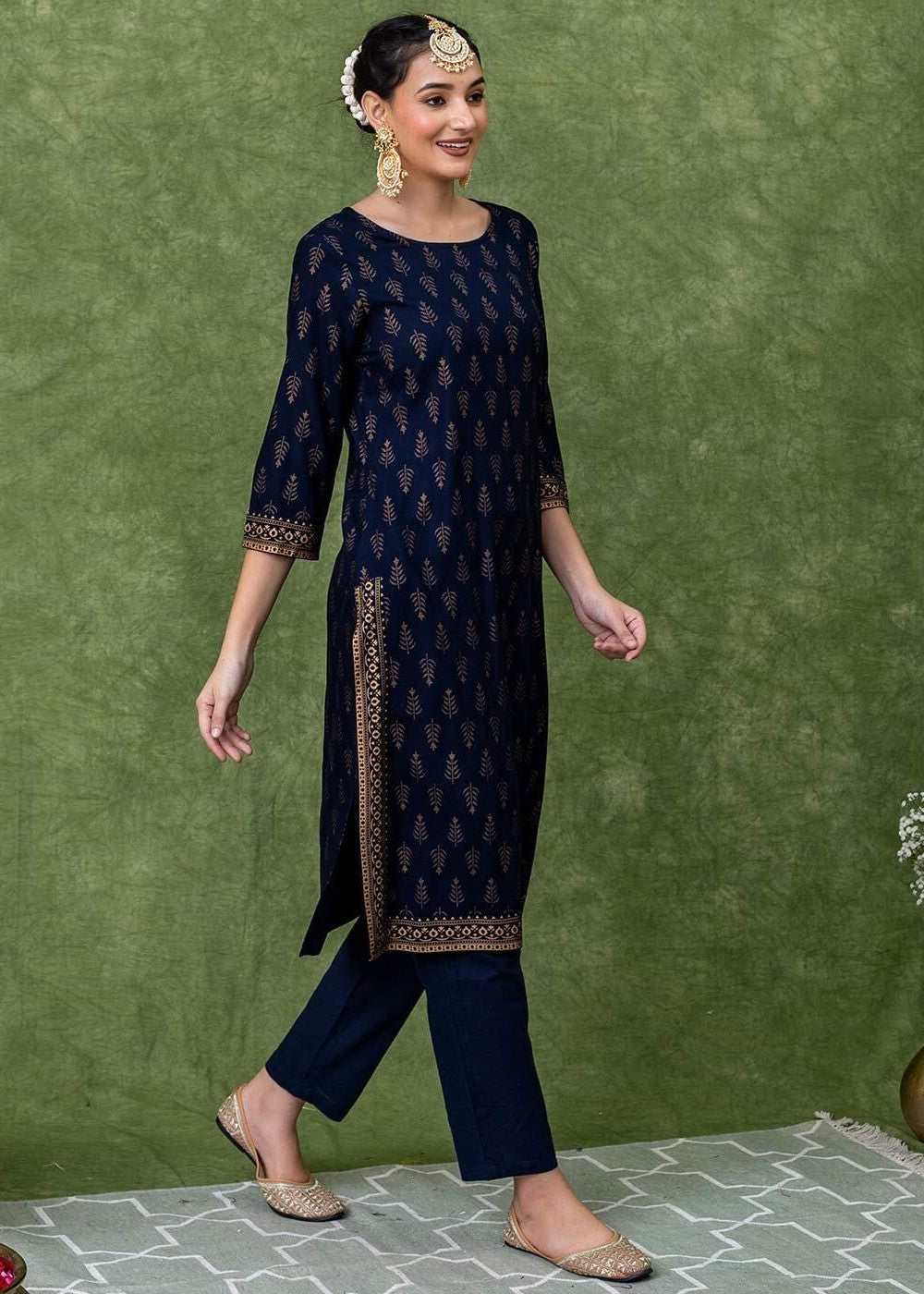 Zeekstore Printed suite set D087 Women 2pcs