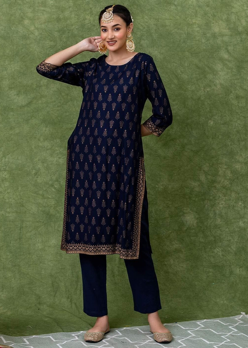 Zeekstore Printed suite set D087 Women 2pcs