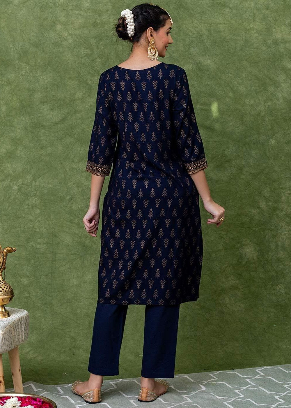 Zeekstore Printed suite set D087 Women 2pcs