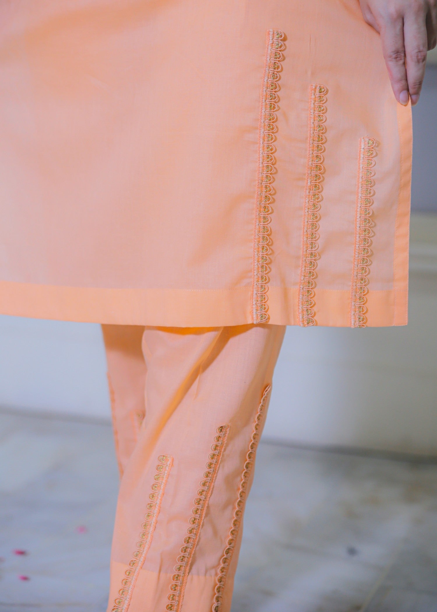 Aaraasta By Smh Peach Two Piece Lawn Suit Women 2pcs