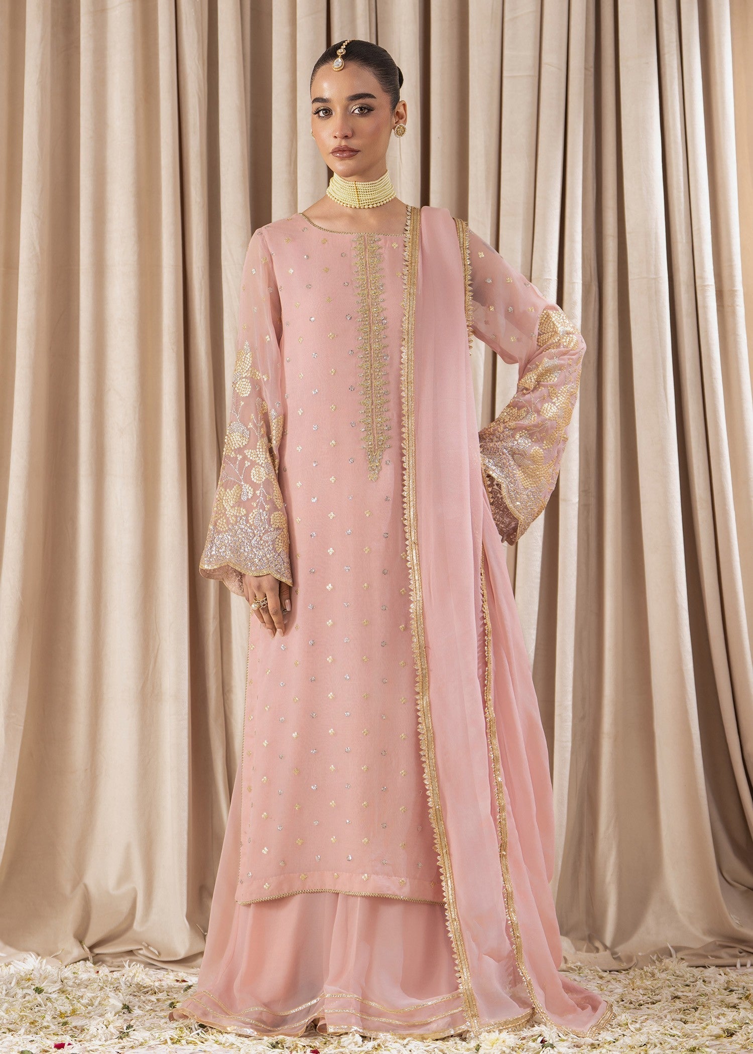 Rang-e-Haya Meera (Pastel pink) Women 4pcs