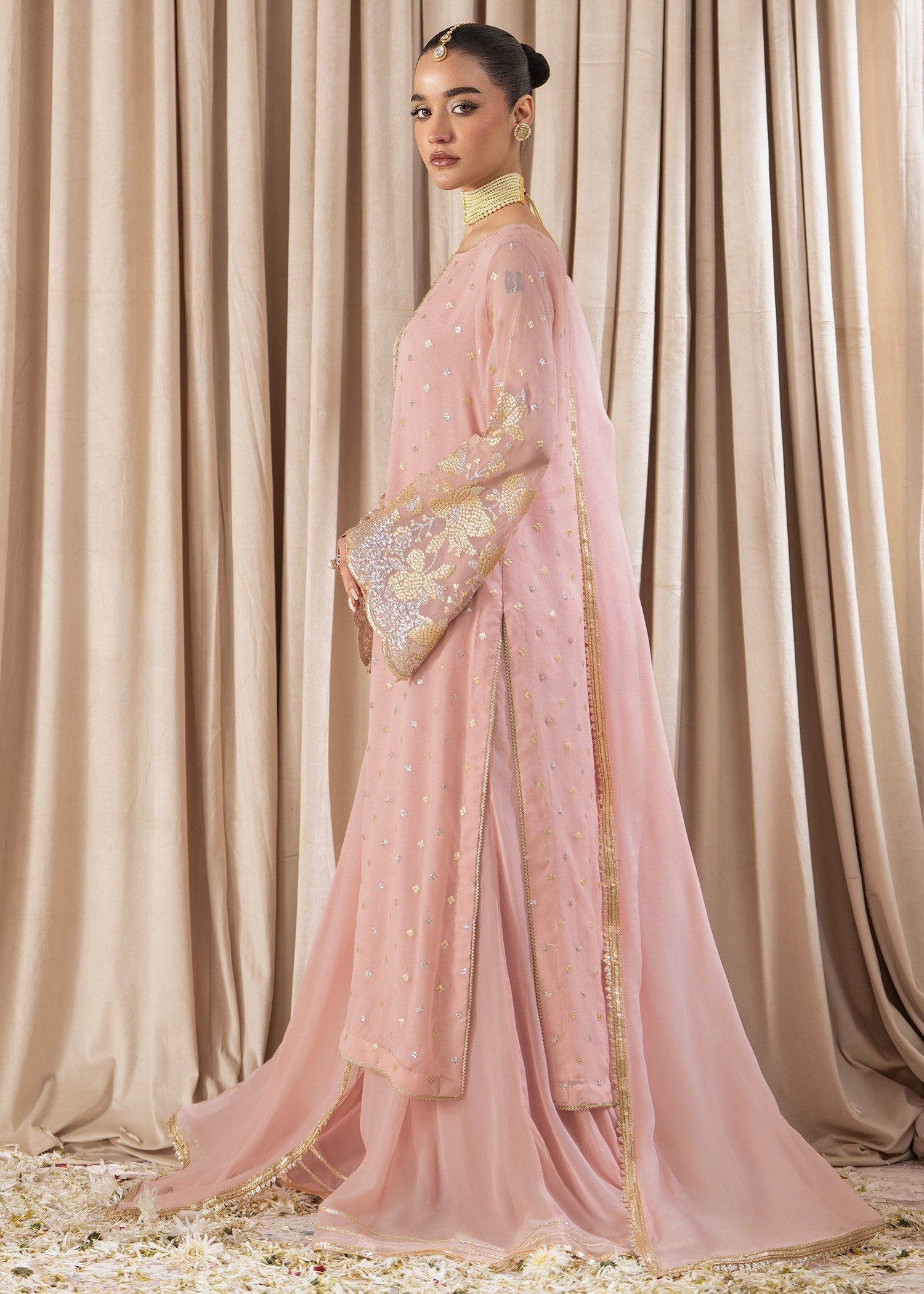 Rang-e-Haya Meera (Pastel pink) Women 4pcs