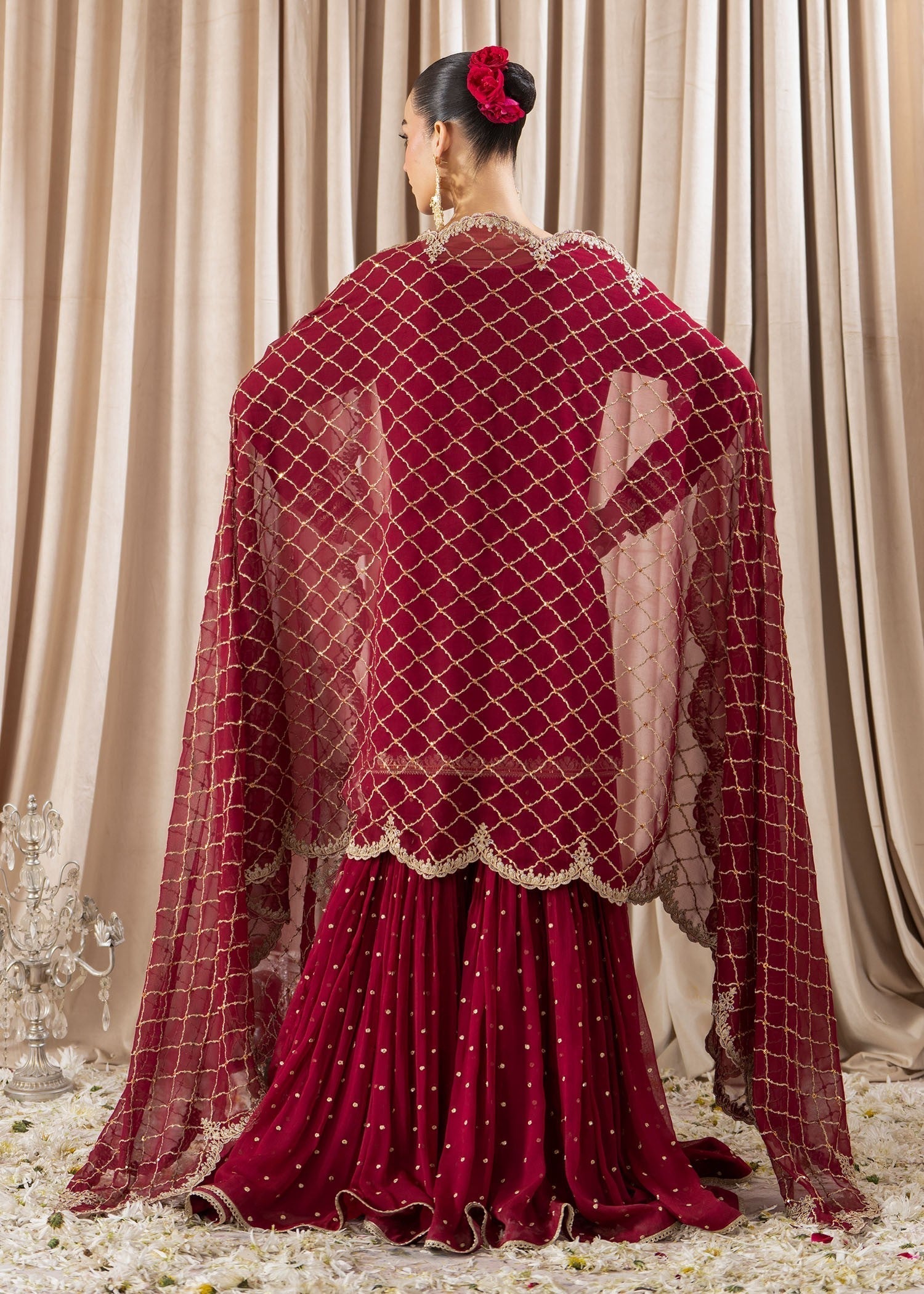 Rang-e-Haya Shehrbano (Fuchsia Red) Women 4pcs