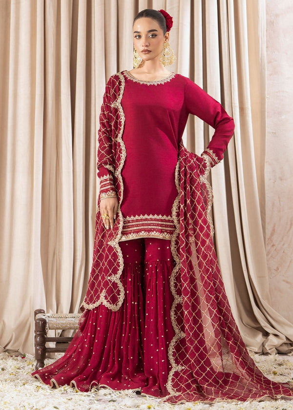 Rang-e-Haya Shehrbano (Fuchsia Red) Women 4pcs