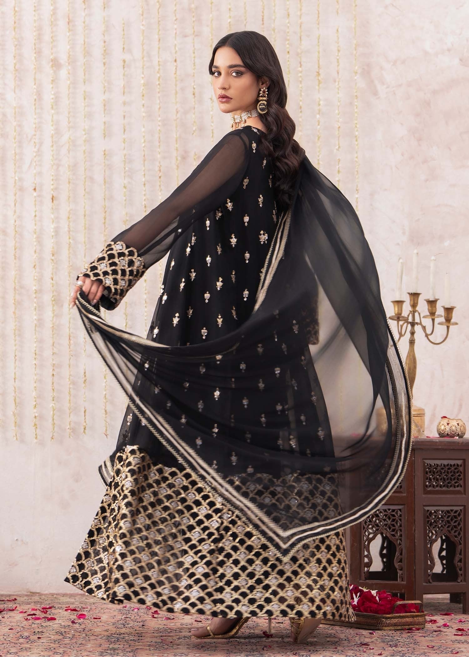 Rang-e-Haya Sunghar (Black) Women 4pcs