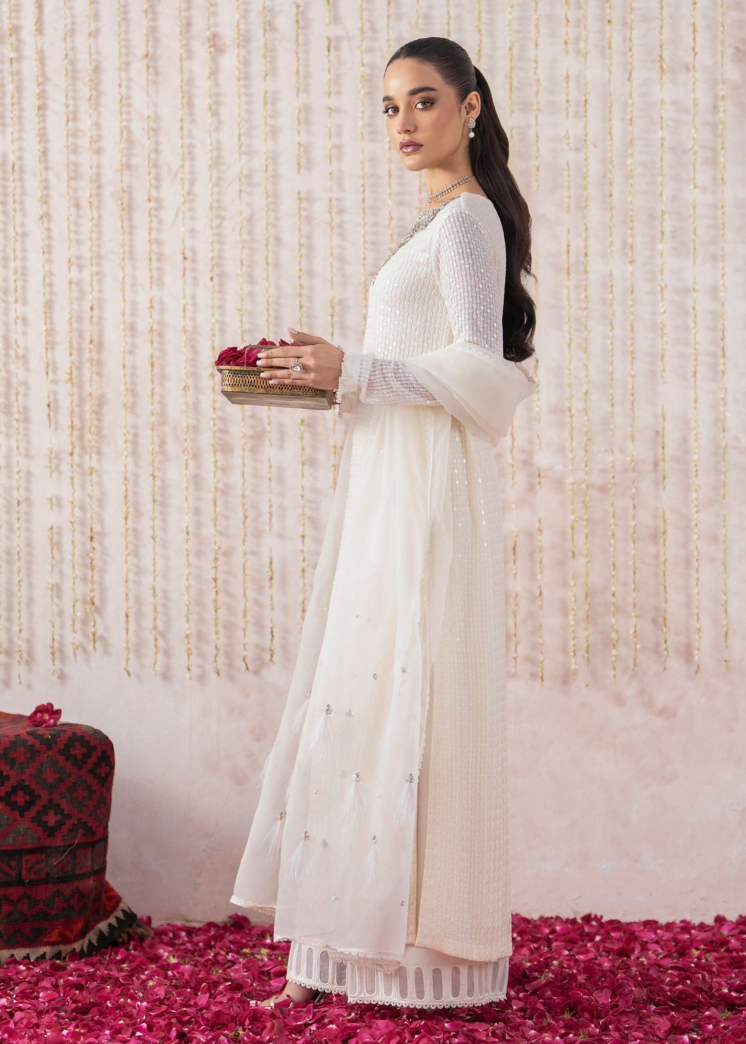 Rang-e-Haya Zeenat (White) Women 4pcs