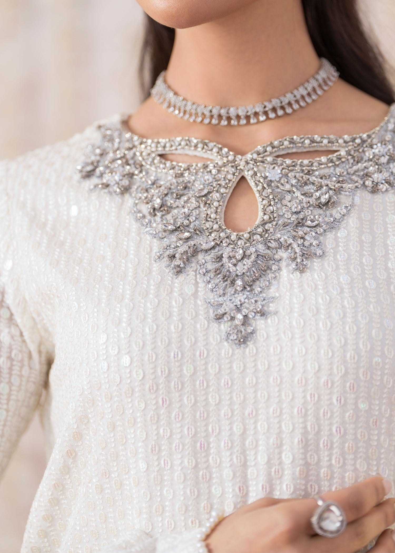 Rang-e-Haya Zeenat (White) Women 4pcs