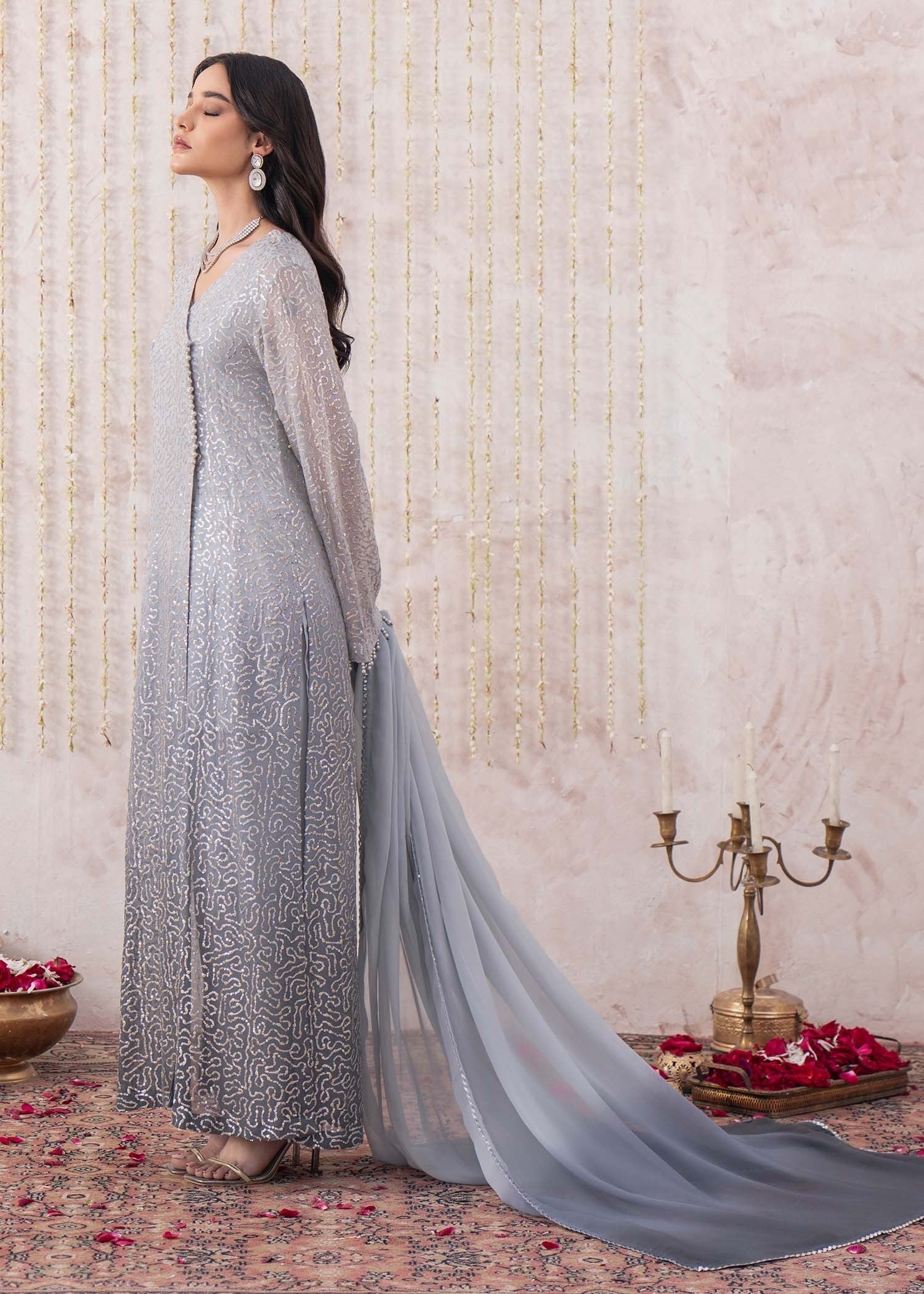 Rang-e-Haya Ermina (Grey) Women 4pcs