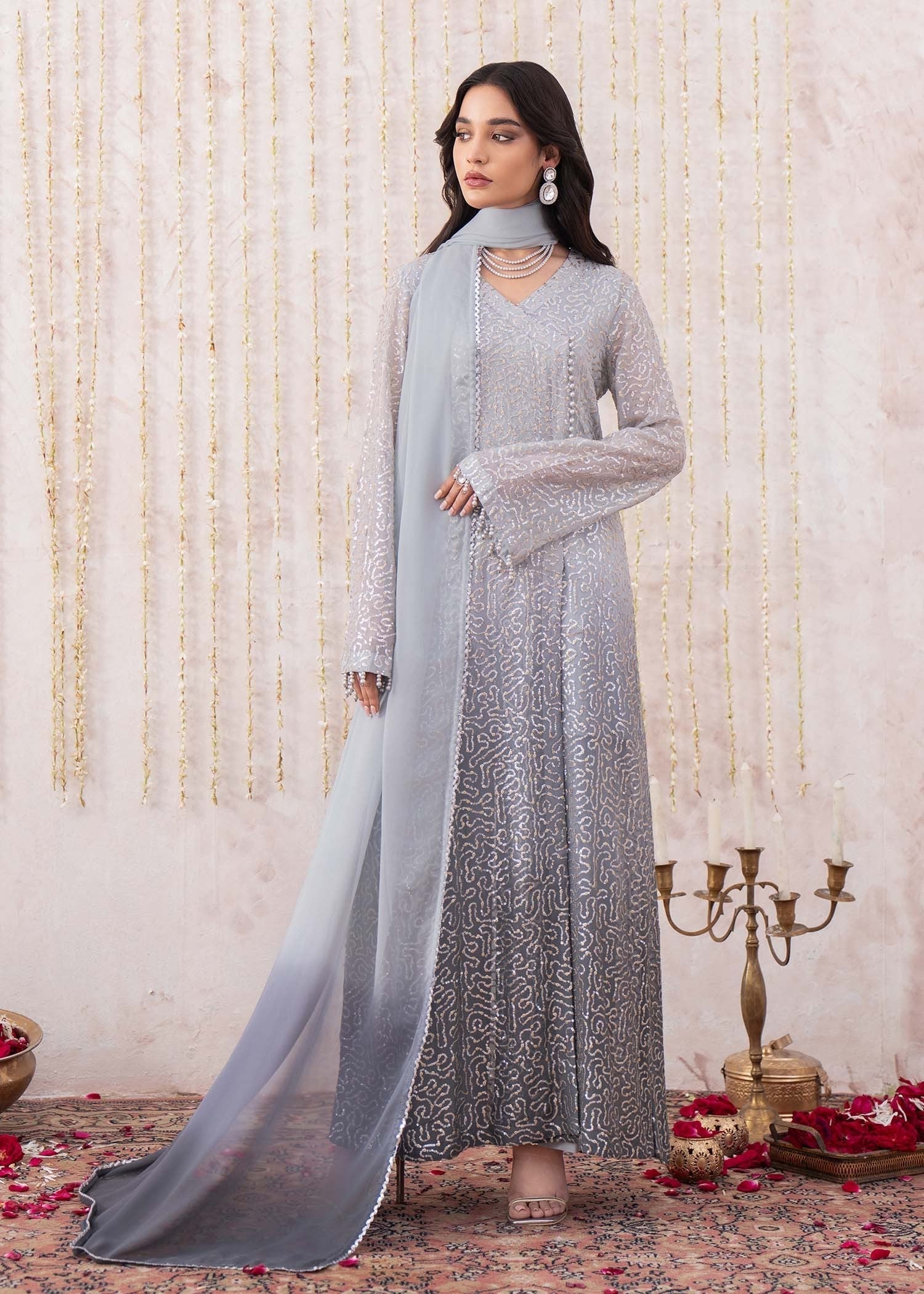 Rang-e-Haya Ermina (Grey) Women 4pcs