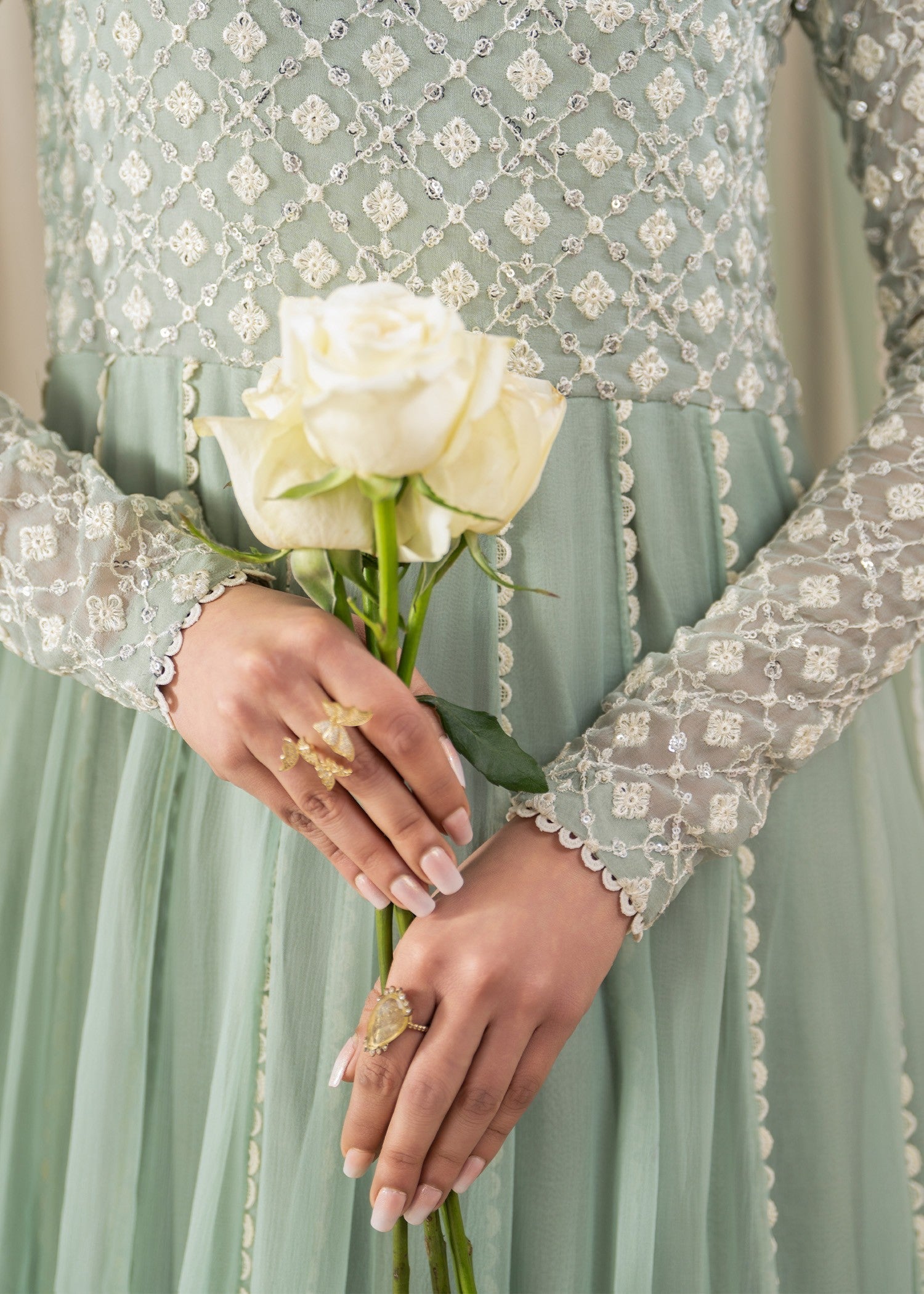 Rang-e-Haya Sairah (Ice blue) Women 4pcs