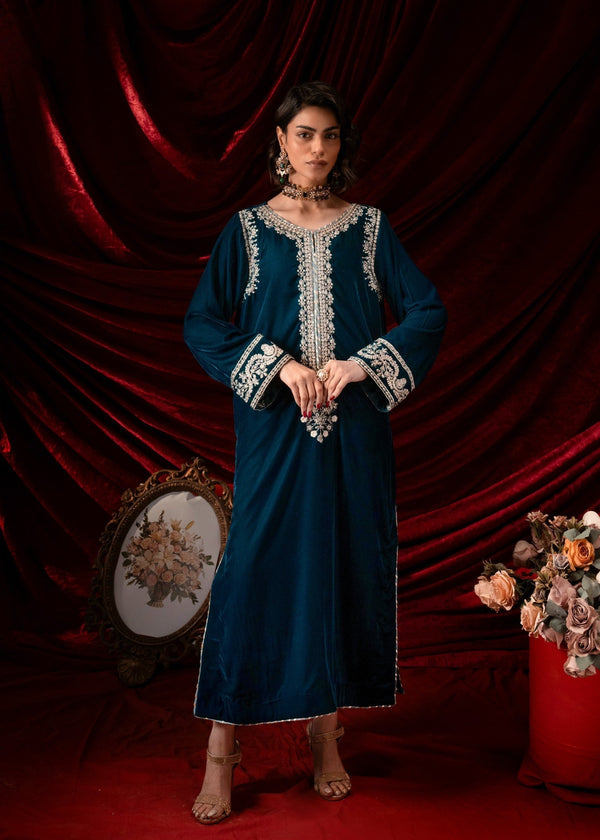 Kross Kulture 1423 VELVET LONG SHIRT Women 1pcs