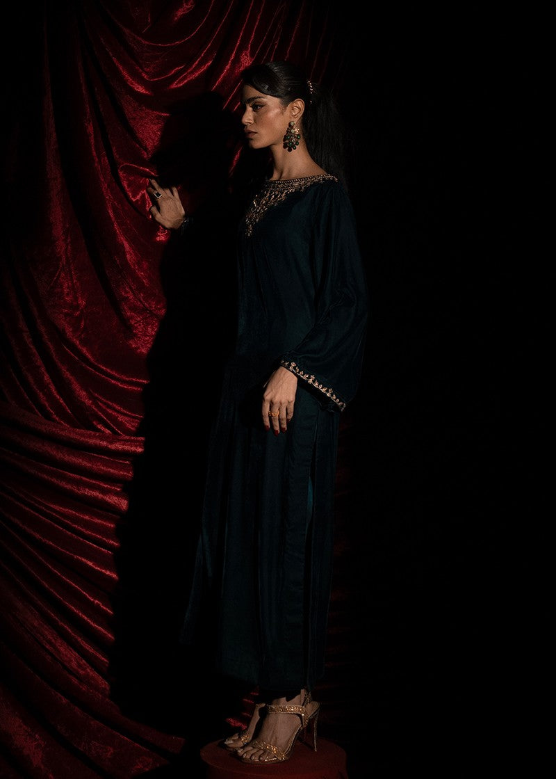 Kross Kulture 1424 Velvet Long Shirt Women 1pcs