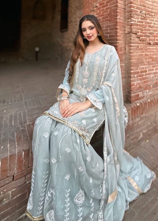 Waniya Awais WAS 09 Stitched Women 3pcs