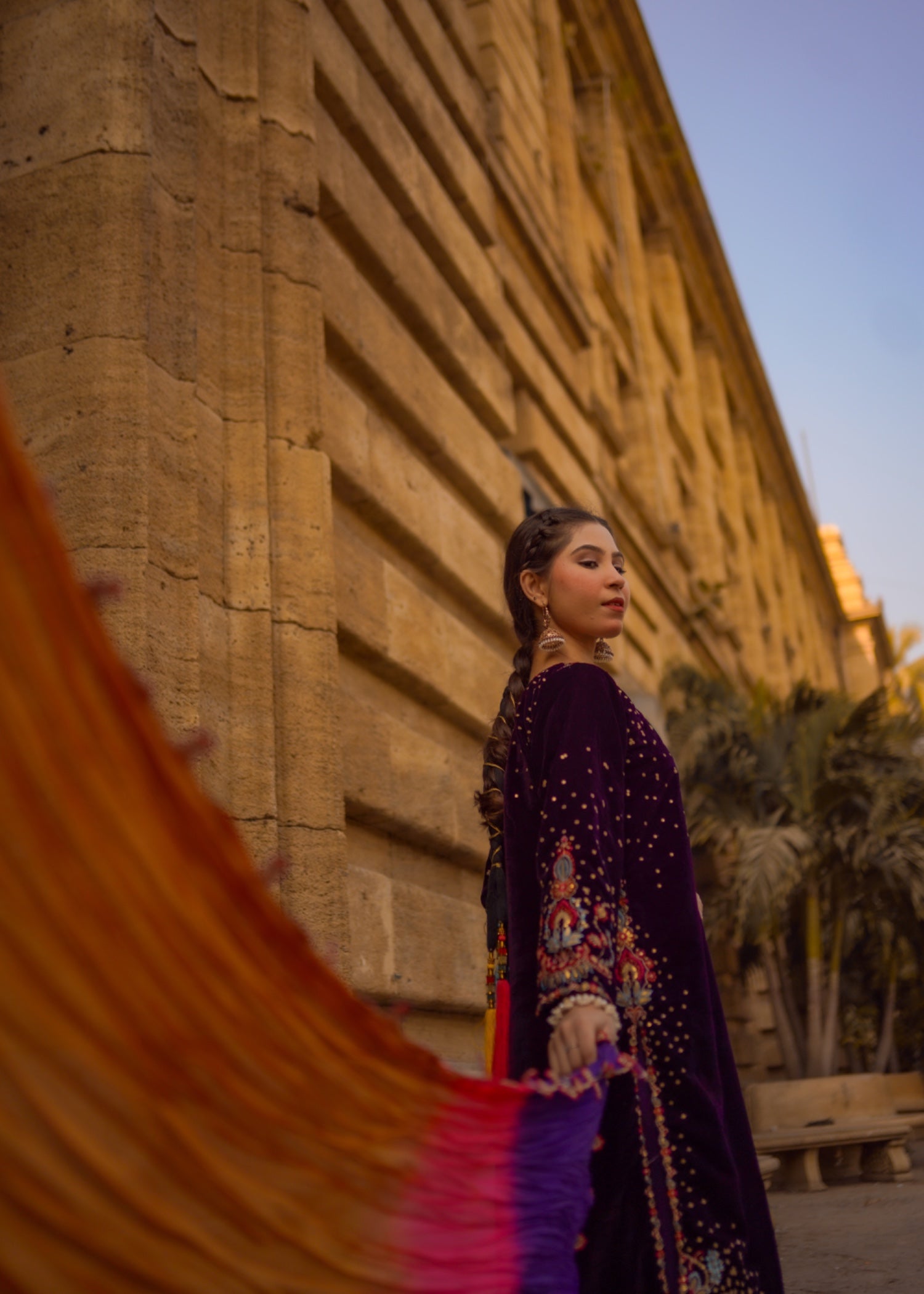 Suits By Sadia Velvet multi duppatta areeba Women 4pcs