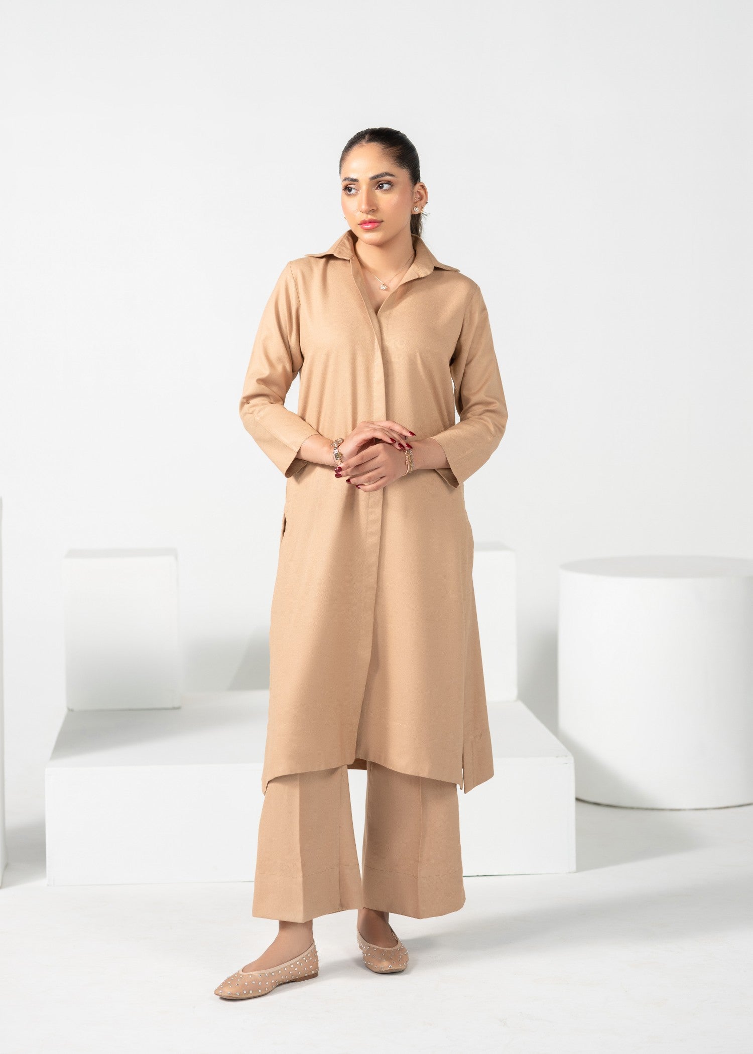 Divinely Crafted Women's Cord Sets Warm Embrace Golden Dune Gold Lea Fall Women 2pcs