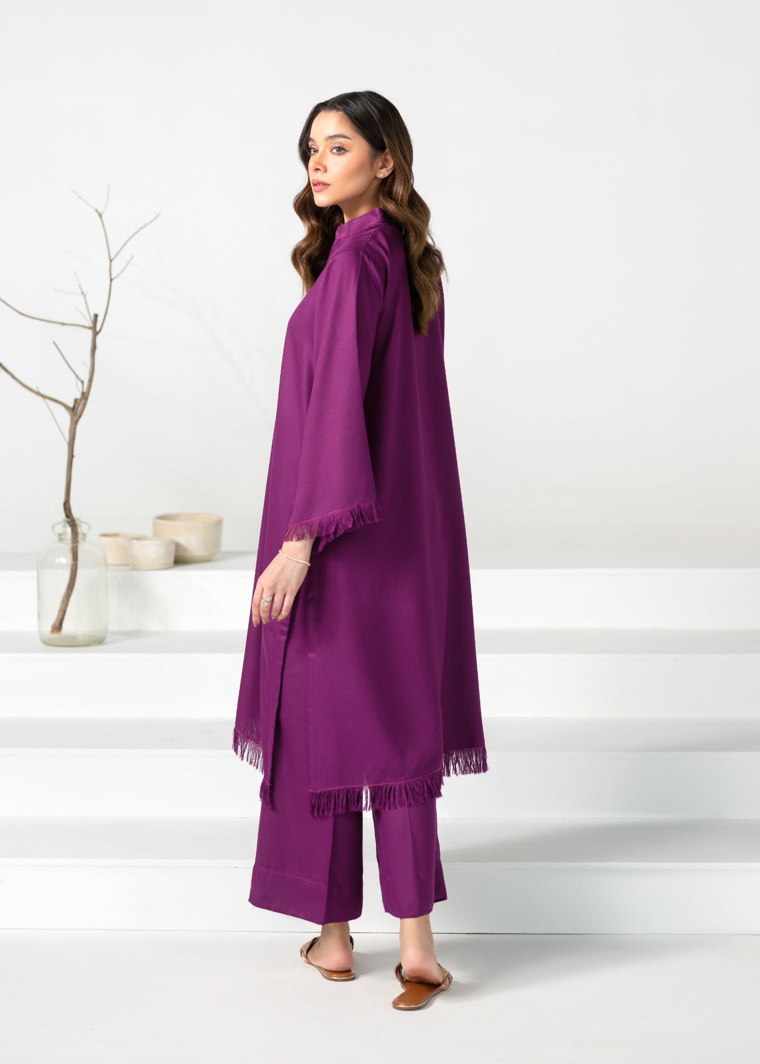 Divinely Crafted Women's Cord Sets Bold Statements Berry Luxe Purple Lea Fall Women 2pcs