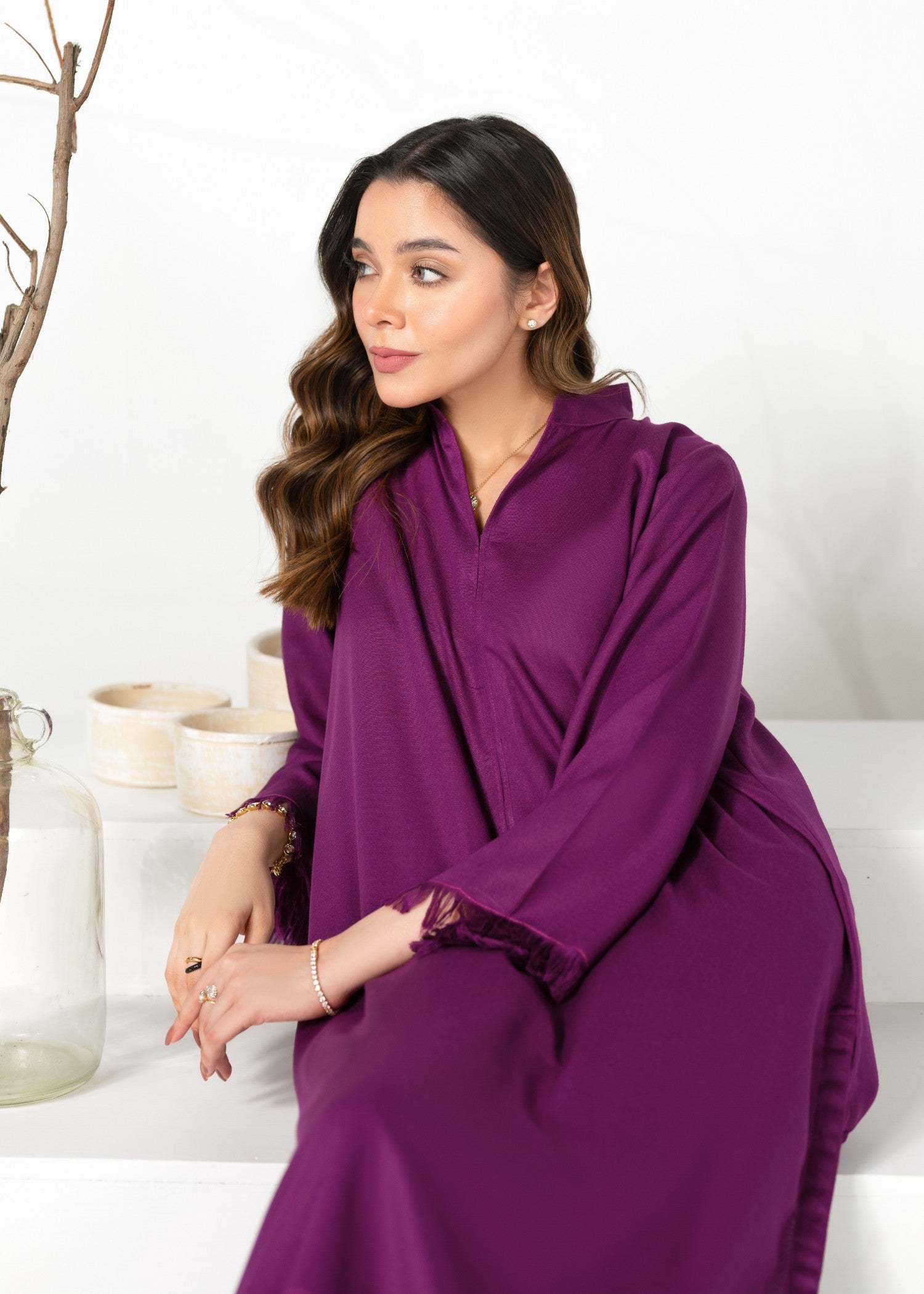 Divinely Crafted Women's Cord Sets Bold Statements Berry Luxe Purple Lea Fall Women 2pcs