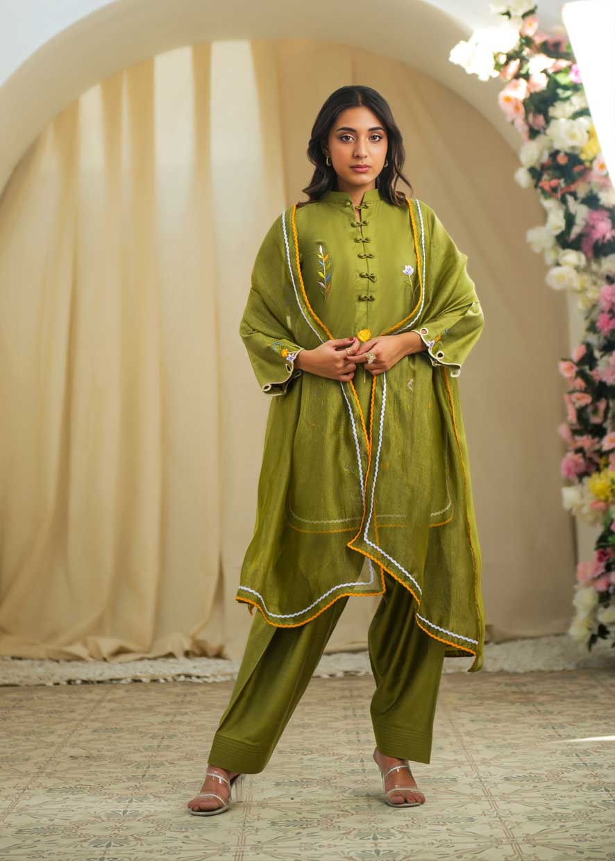 MISHAS Olive Green Women 3pcs