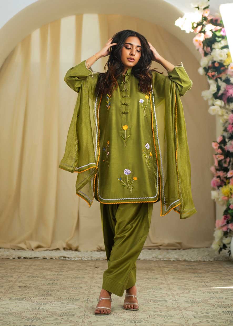 MISHAS Olive Green Women 3pcs