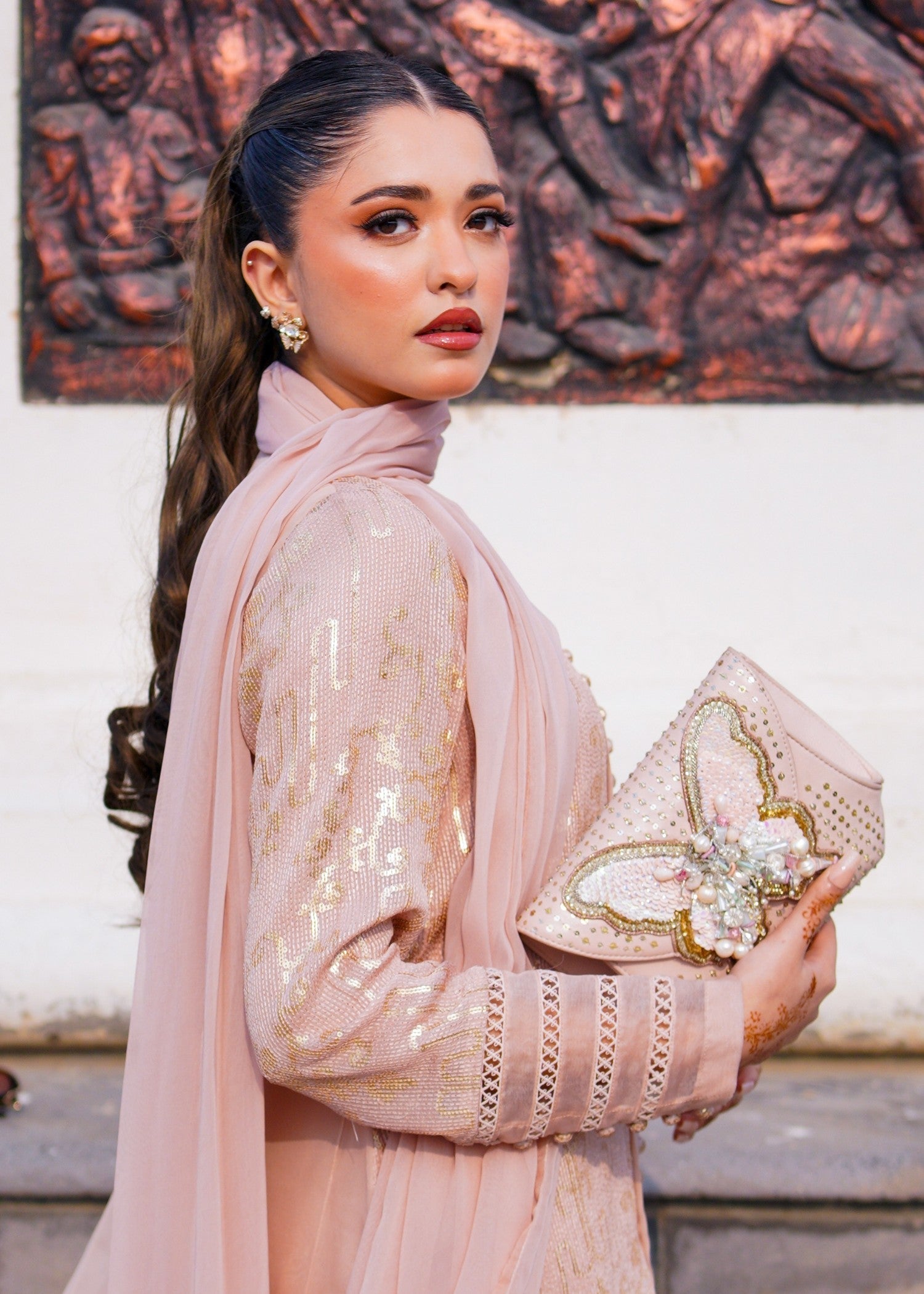 Wardrobe Essentials SILSILA E ZARR Muted Pink Women 3pcs