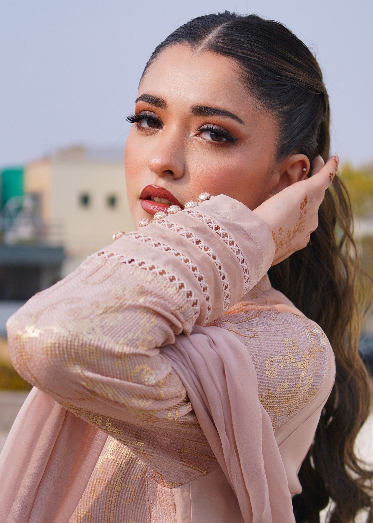 Wardrobe Essentials SILSILA E ZARR Muted Pink Women 3pcs