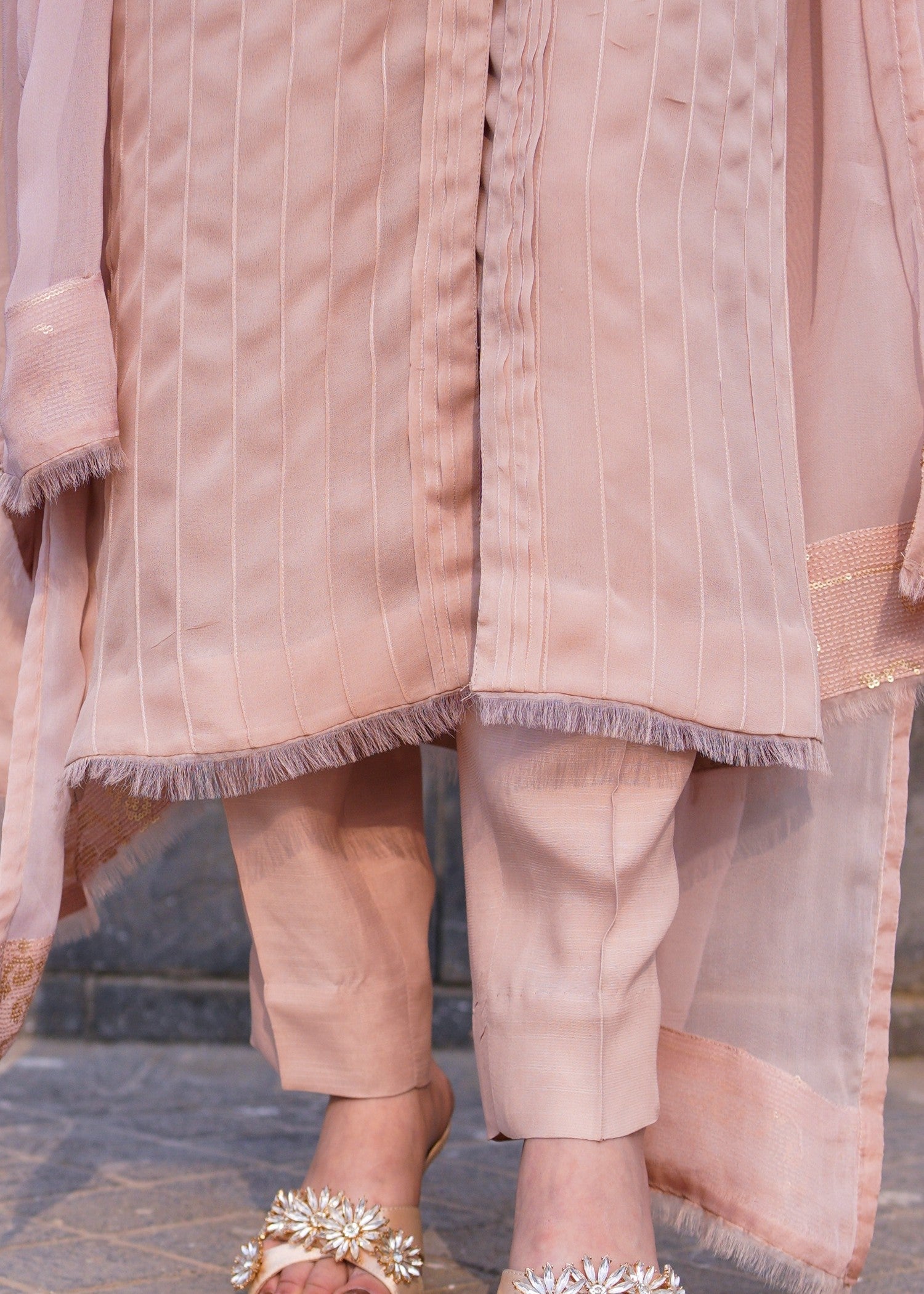 Wardrobe Essentials SILSILA E ZARR Muted Pink Women 3pcs