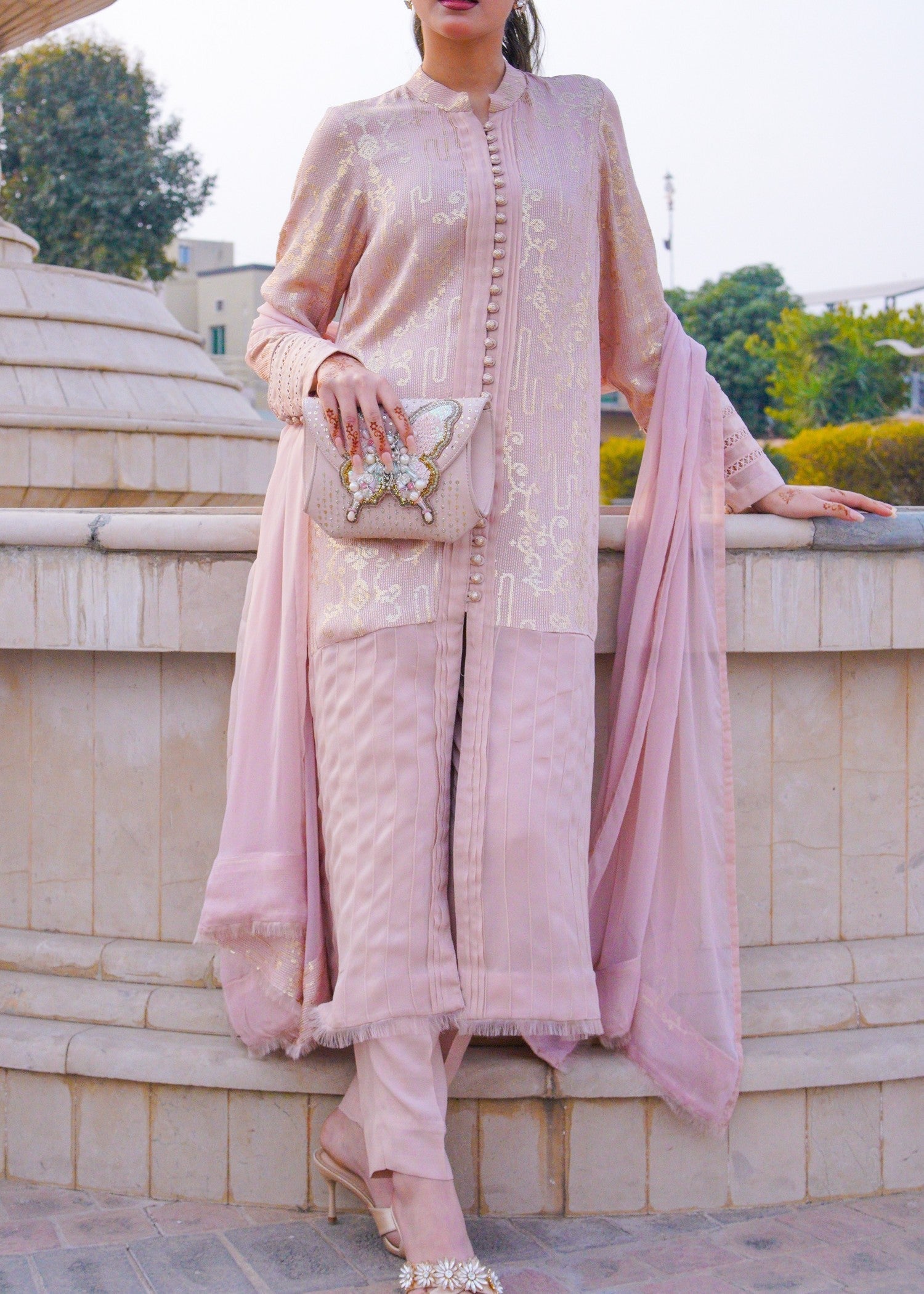 Wardrobe Essentials SILSILA E ZARR Muted Pink Women 3pcs