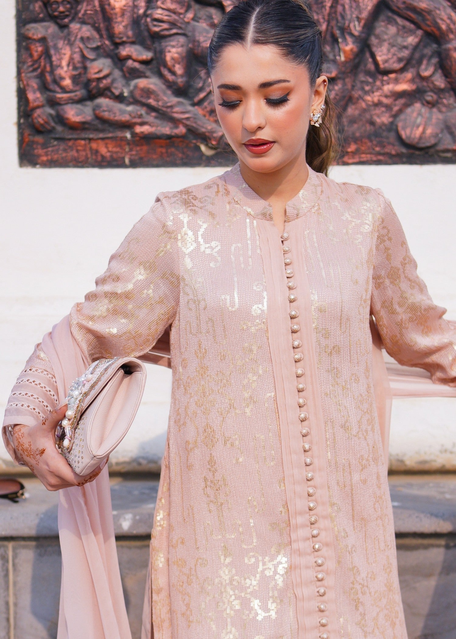 Wardrobe Essentials SILSILA E ZARR Muted Pink Women 3pcs