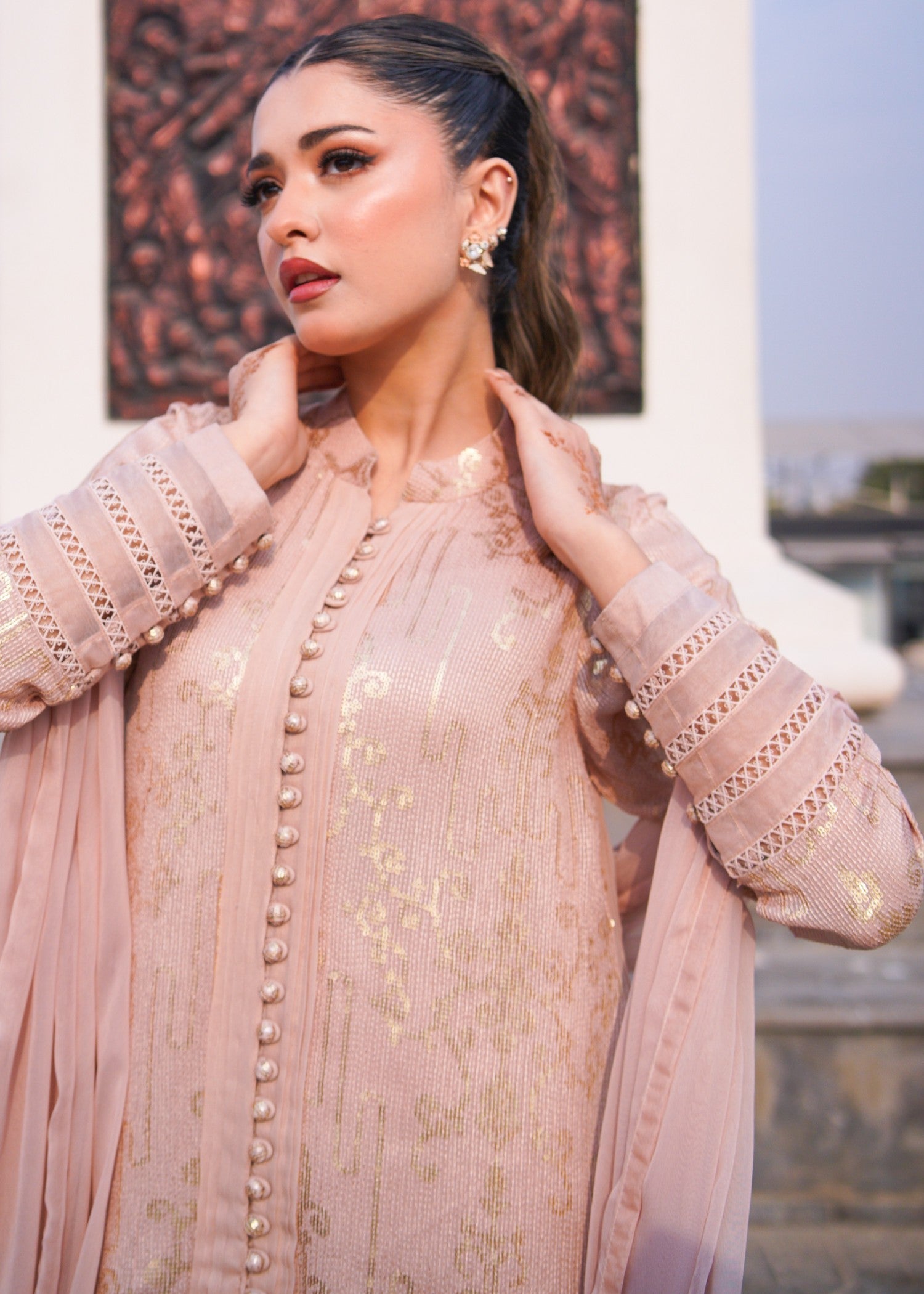 Wardrobe Essentials SILSILA E ZARR Muted Pink Women 3pcs