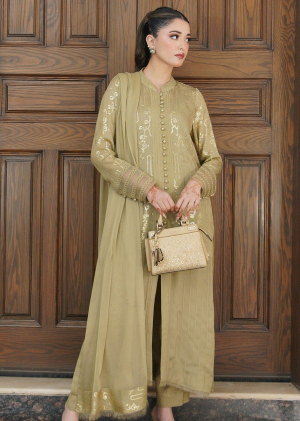 Wardrobe Essentials SILSILA E ZARR Olive Women 3pcs