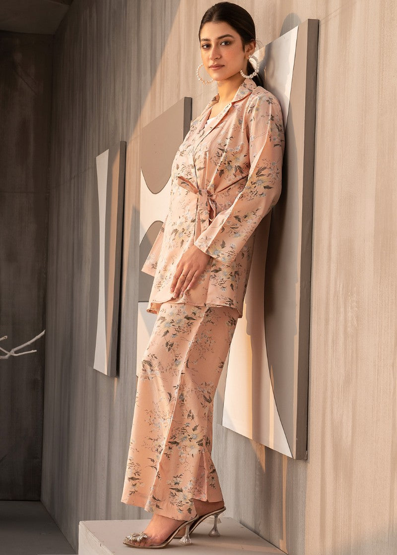 Myaura M05 Pink Floral Print Women 2pcs