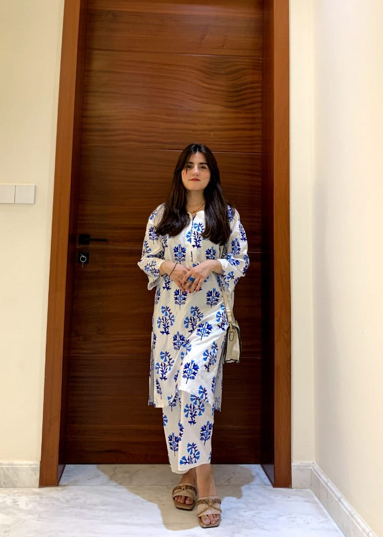 Gulposh Kanwal (Stitched ) White Women 2pcs