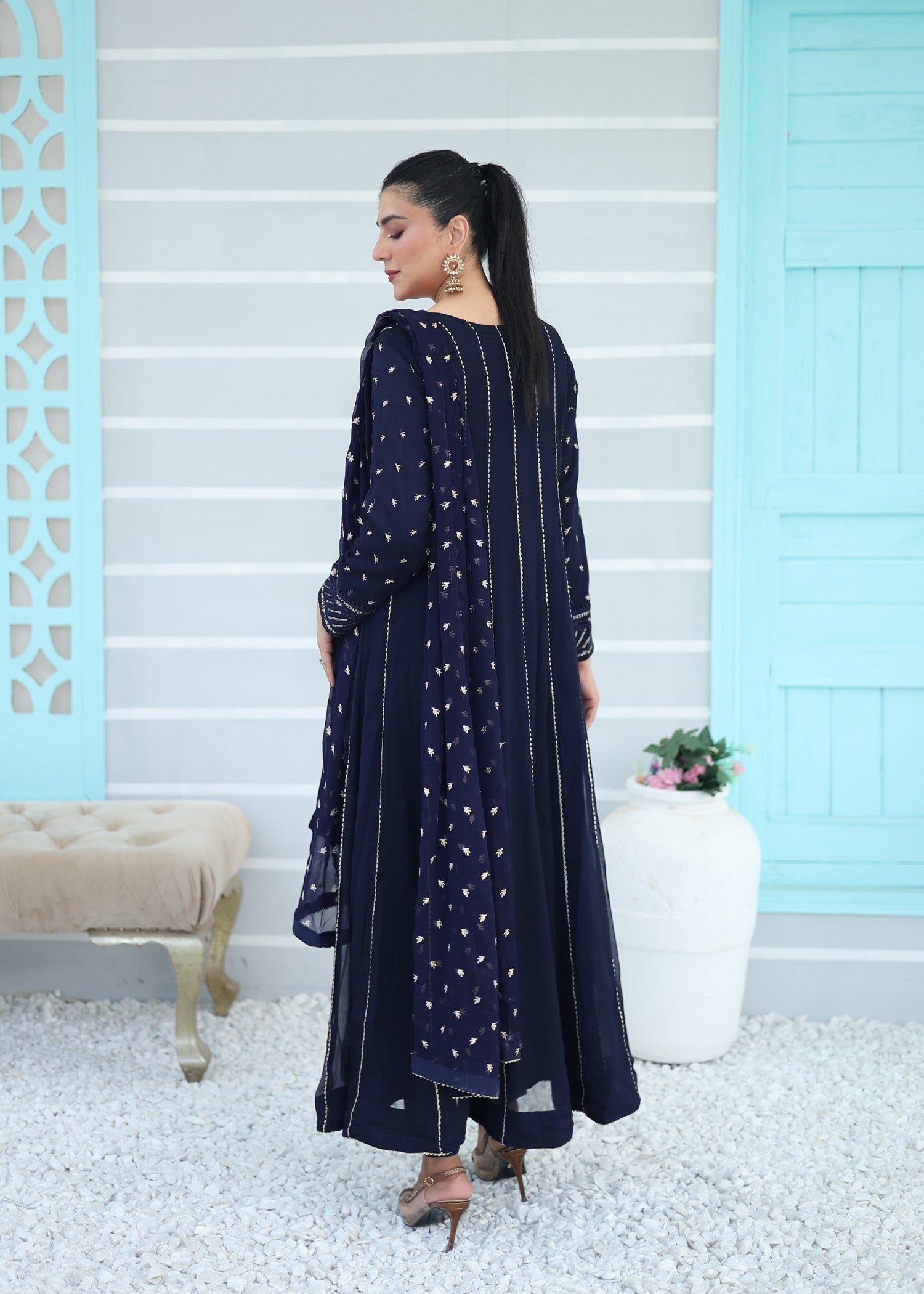 Jiya’S Creation JC 203B NAVY Women 3pcs