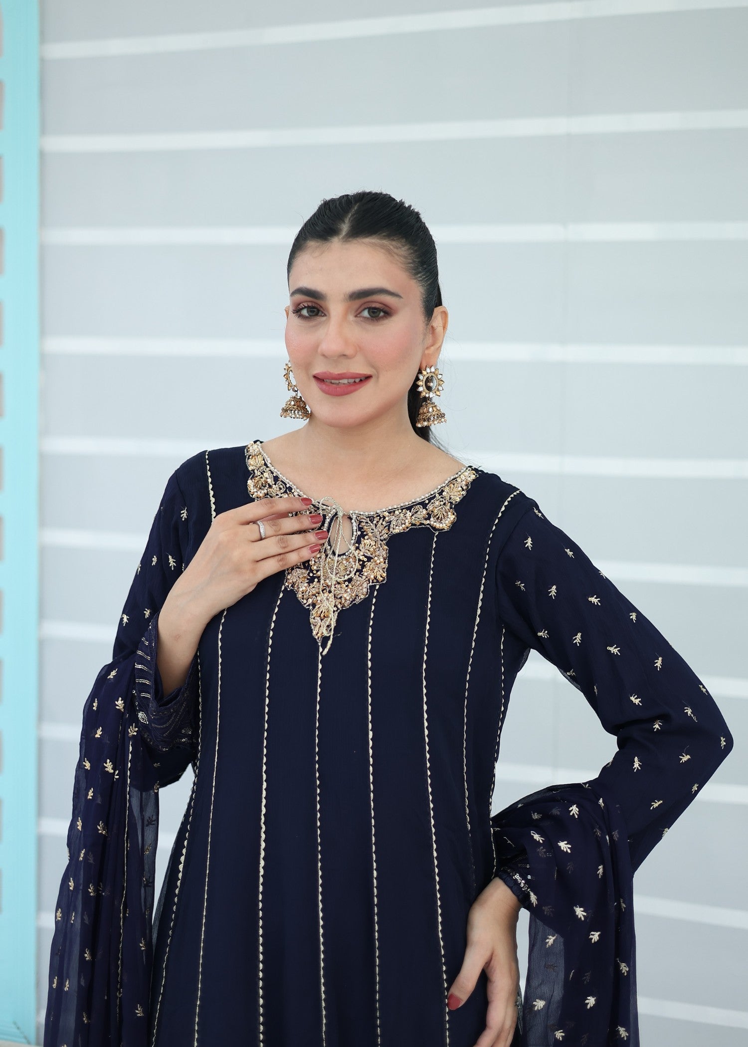 Jiya’S Creation JC 203B NAVY Women 3pcs