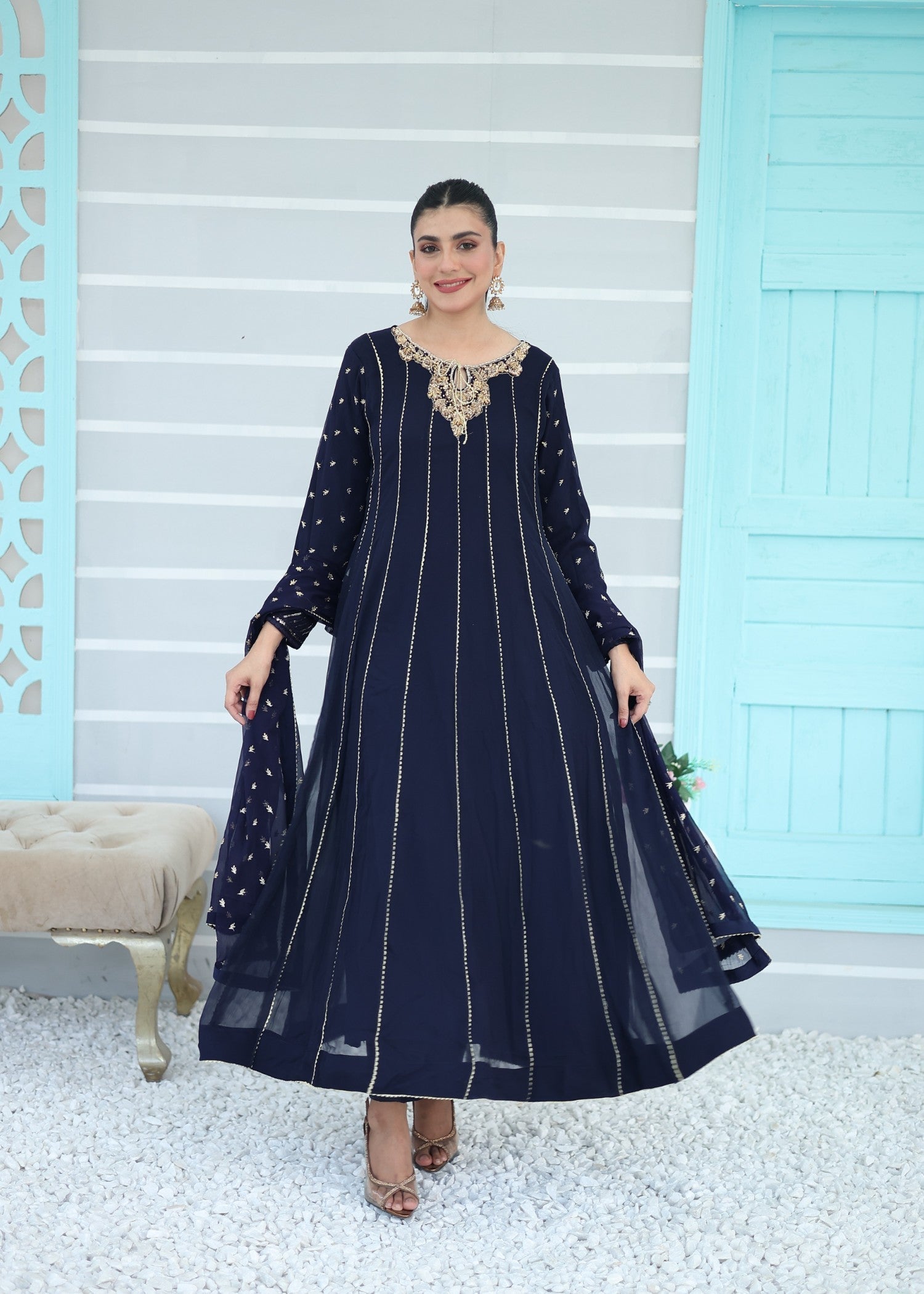 Jiya’S Creation JC 203B NAVY Women 3pcs