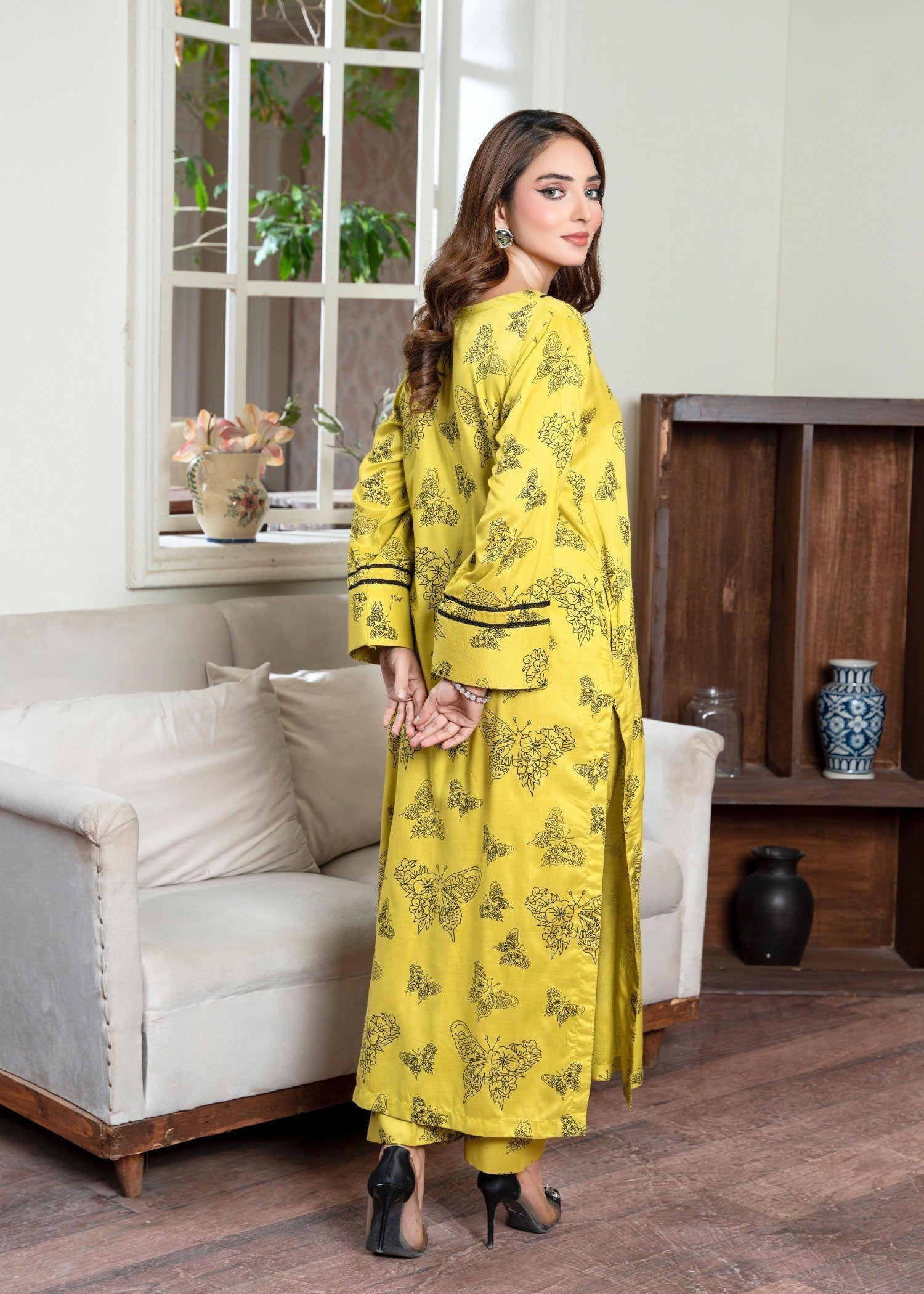 B.K Clothings Butterfly Print Women 2pcs