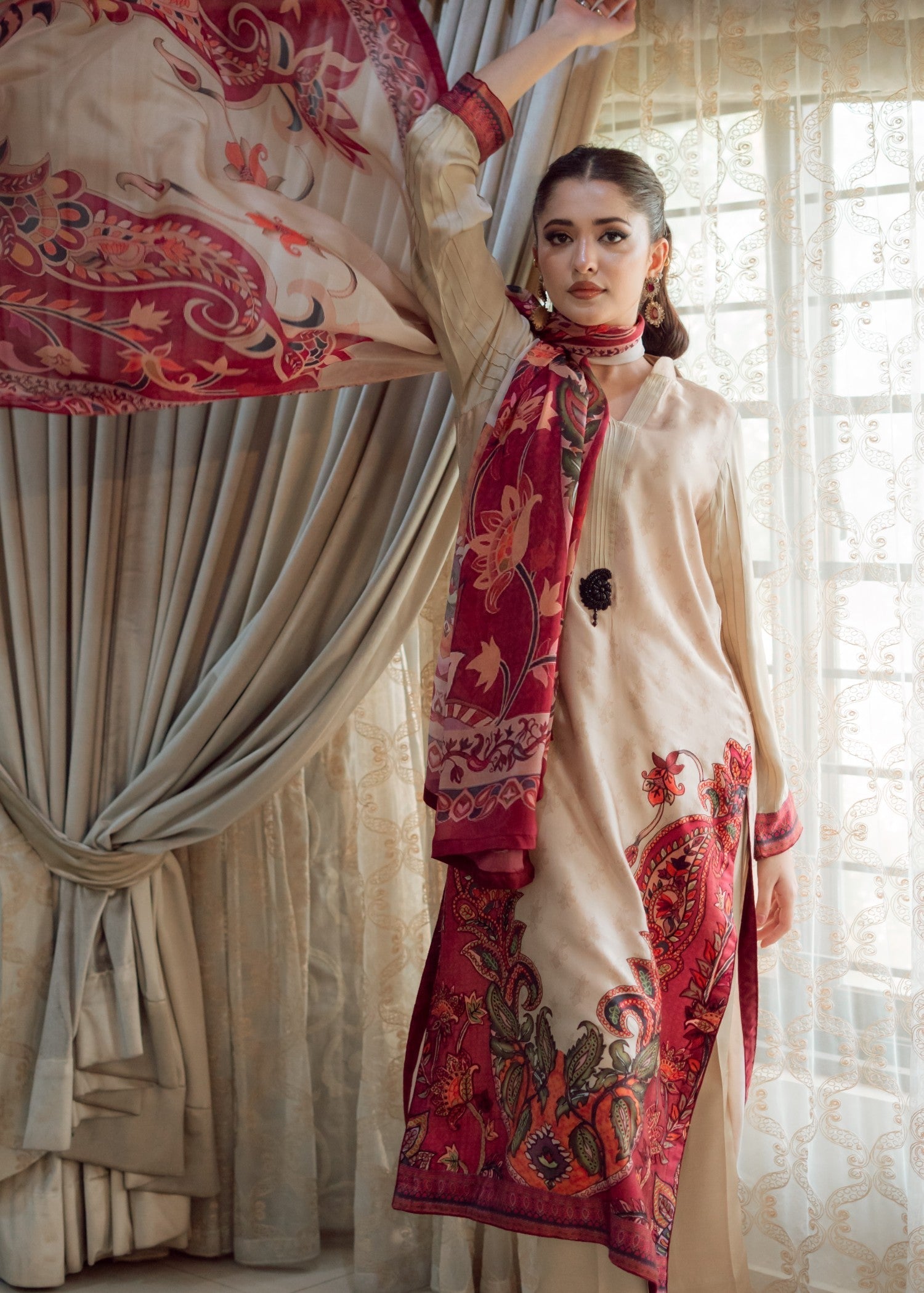 Wardrobe Essentials CRIMSON PAISLEY Women 3pcs