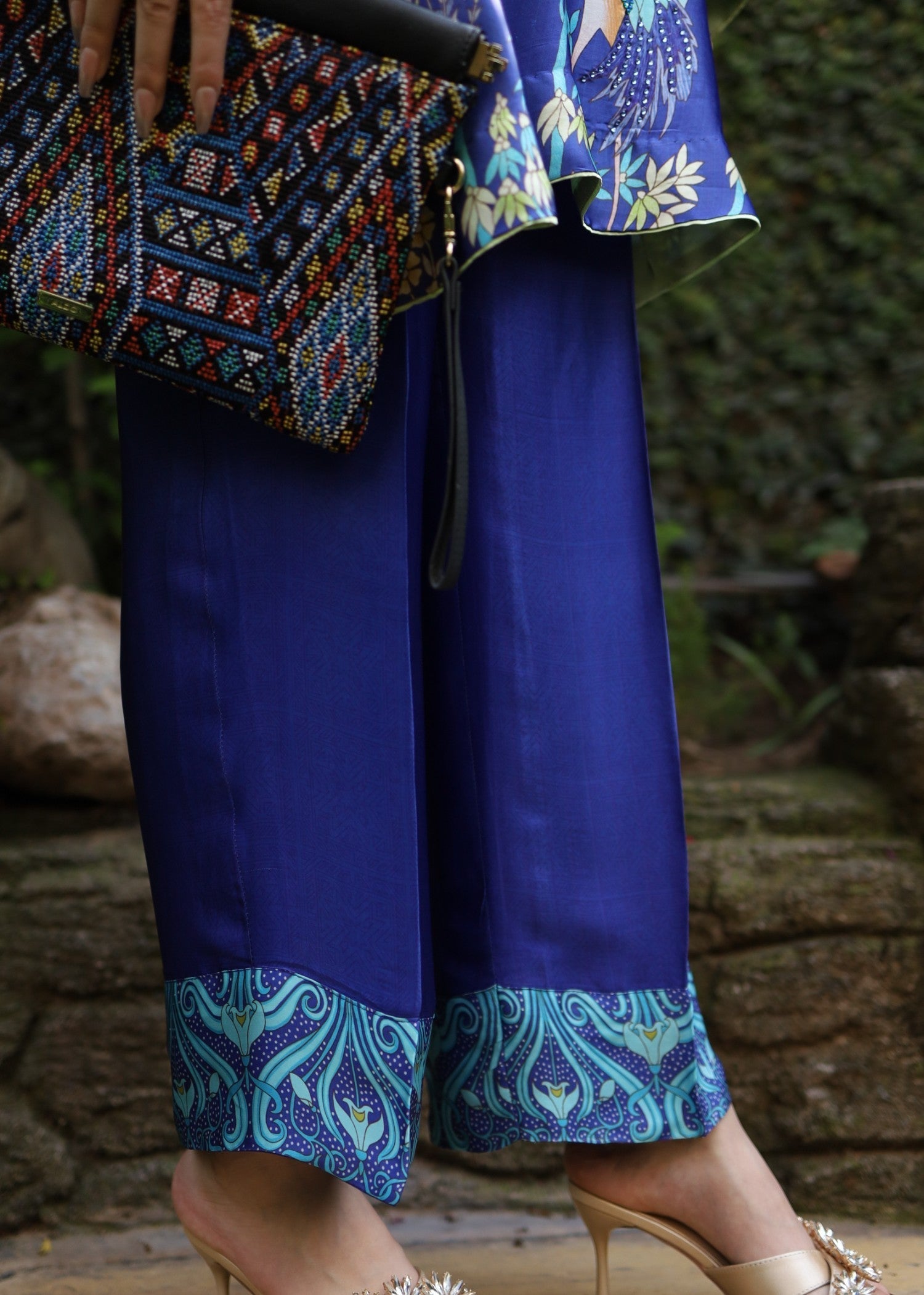 Wardrobe Essentials Floral Flight in Blue Women 2pcs