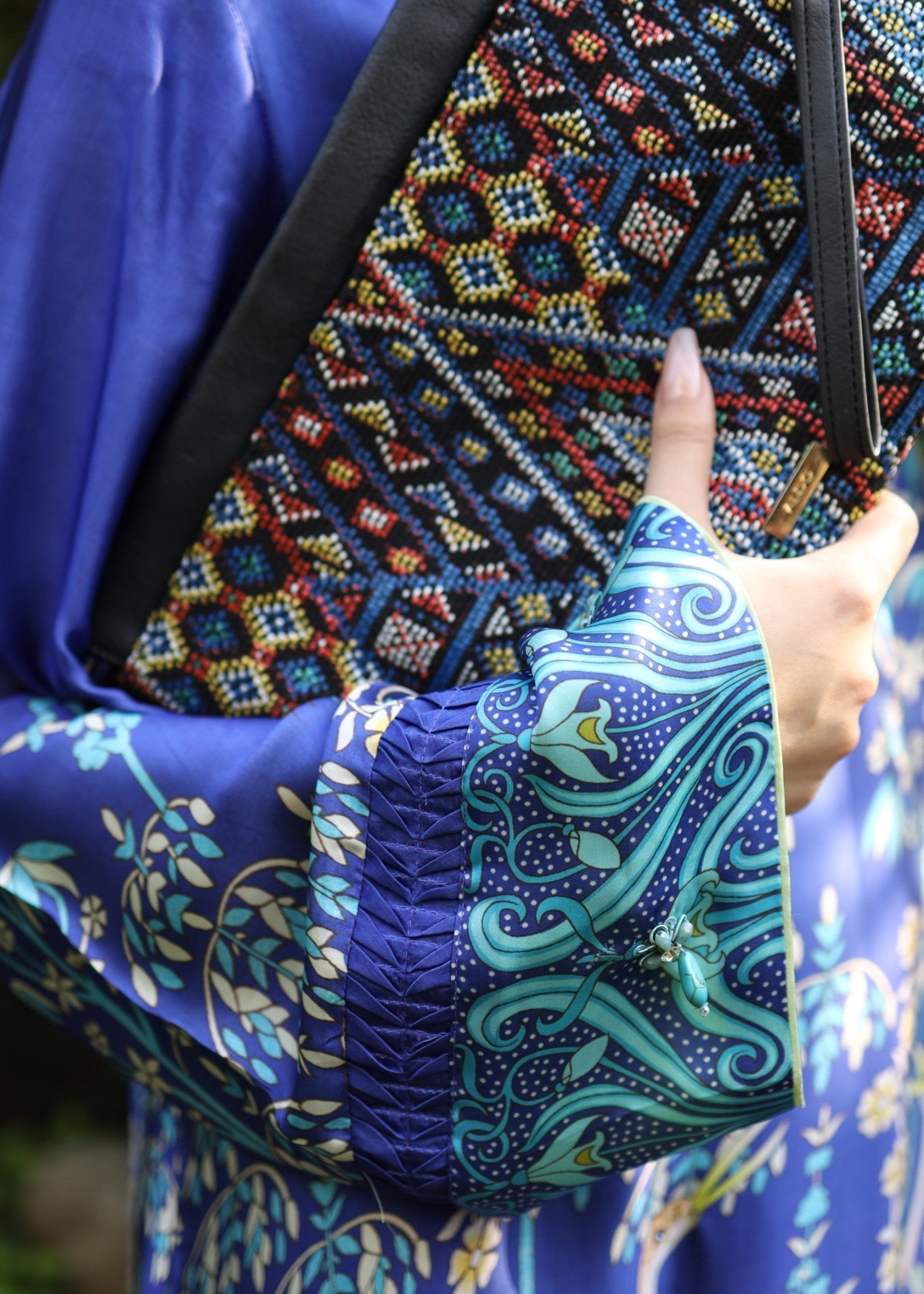 Wardrobe Essentials Floral Flight in Blue Women 2pcs