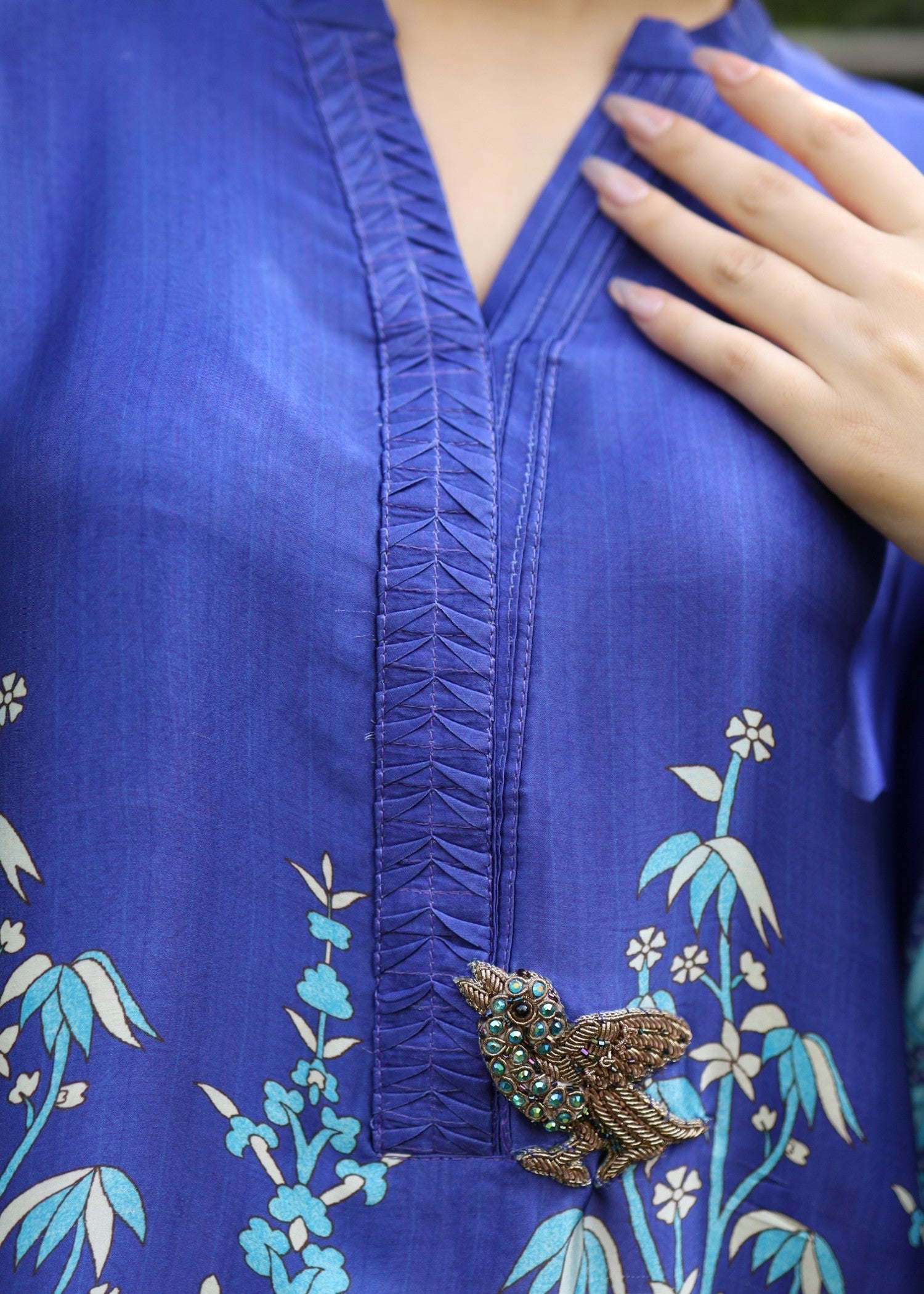 Wardrobe Essentials Floral Flight in Blue Women 2pcs