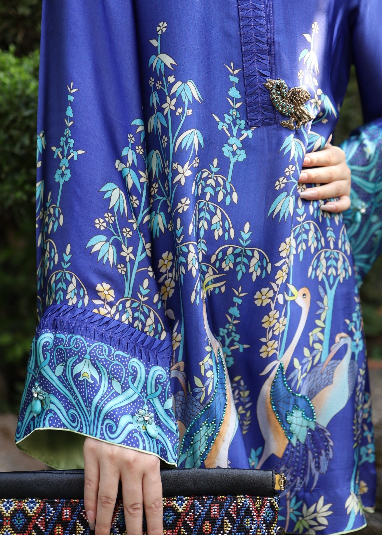 Wardrobe Essentials Floral Flight in Blue Women 2pcs