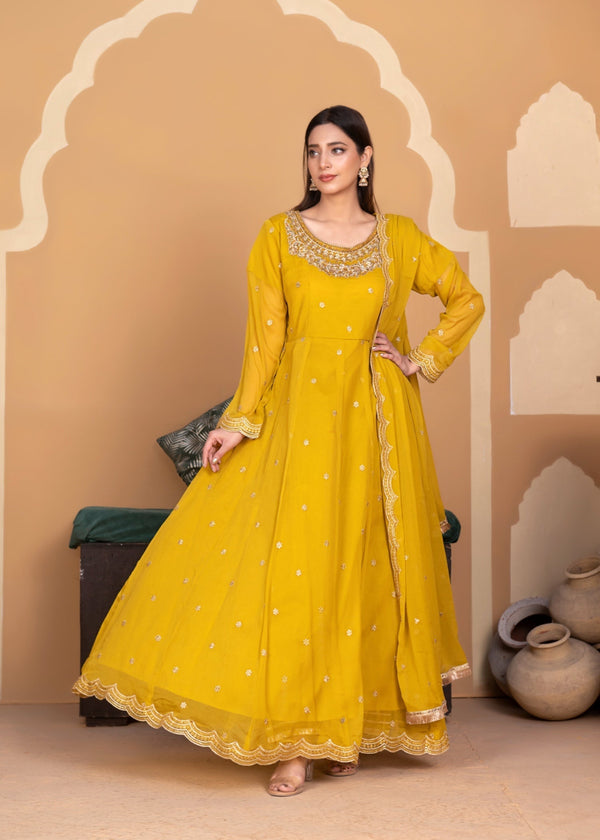 Reet Rivaj Zayna Maxi On chiffon Women 3pcs