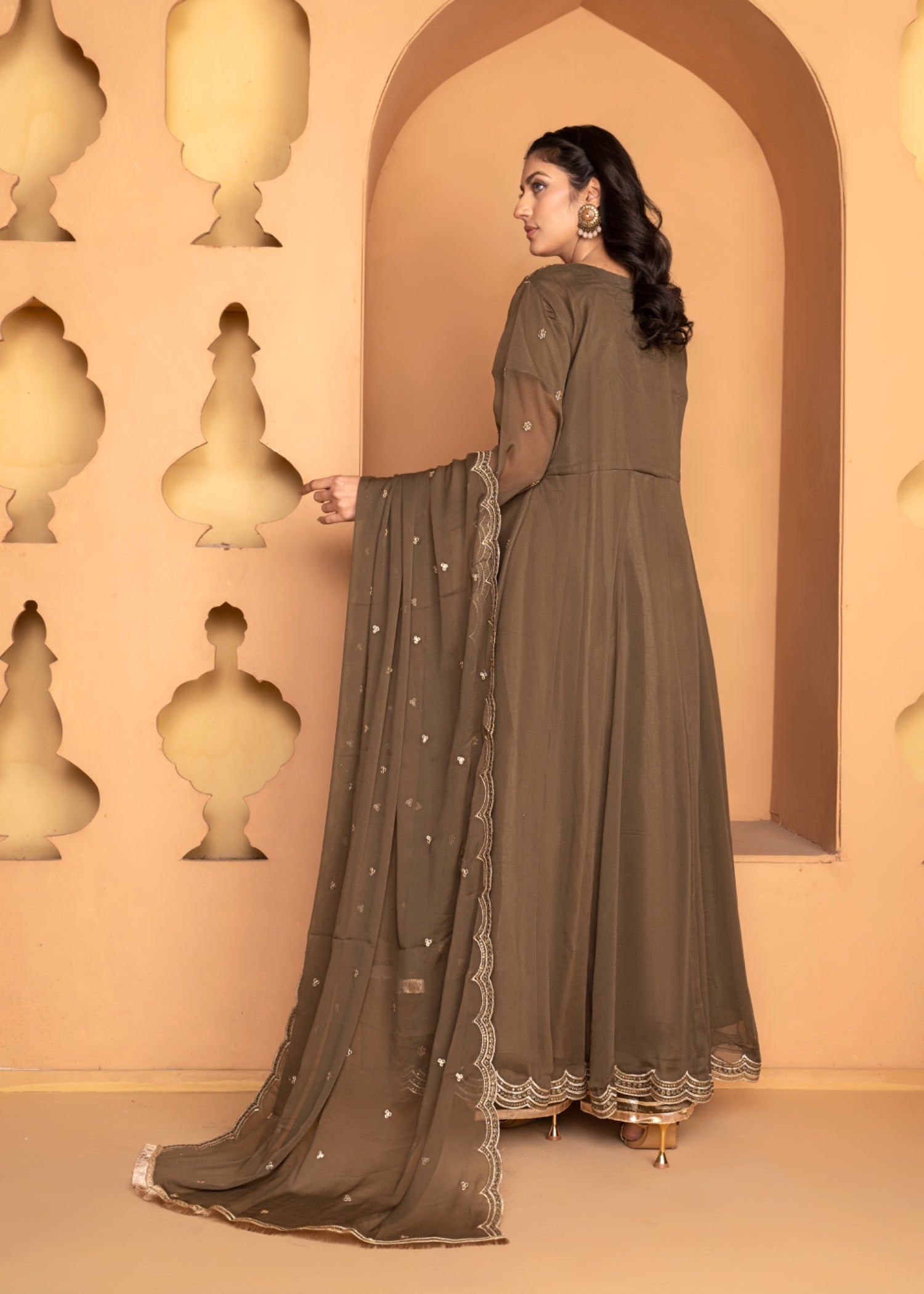 Reet Rivaj Mira Maxi on Chiffon Women 3pcs