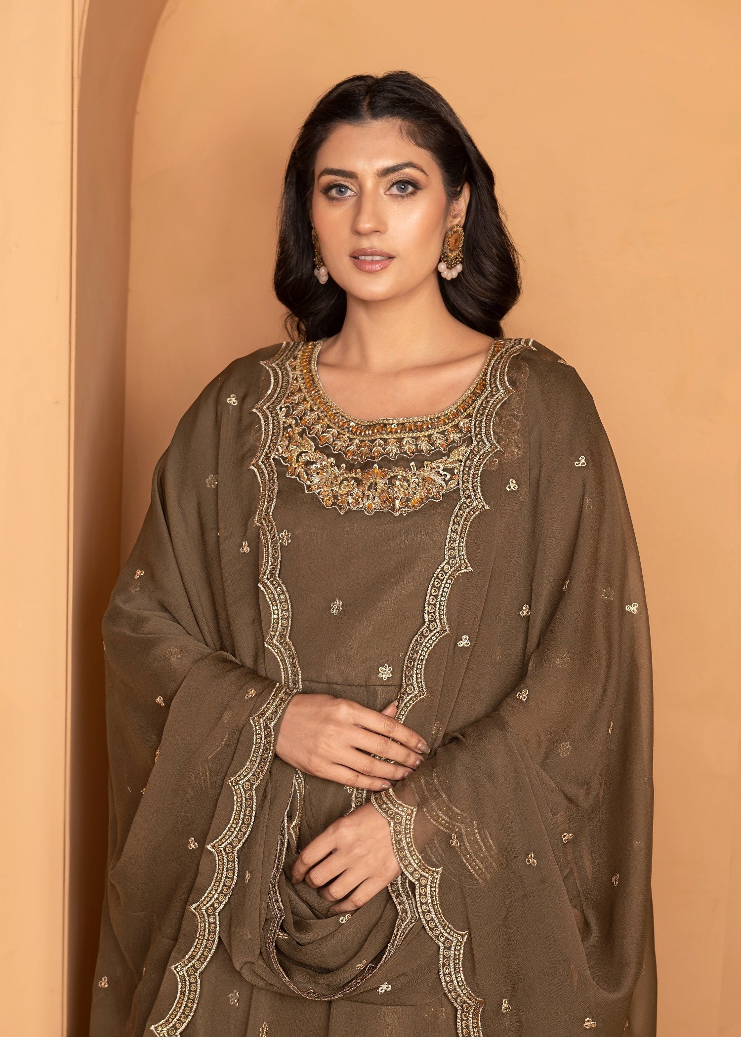 Reet Rivaj Mira Maxi on Chiffon Women 3pcs