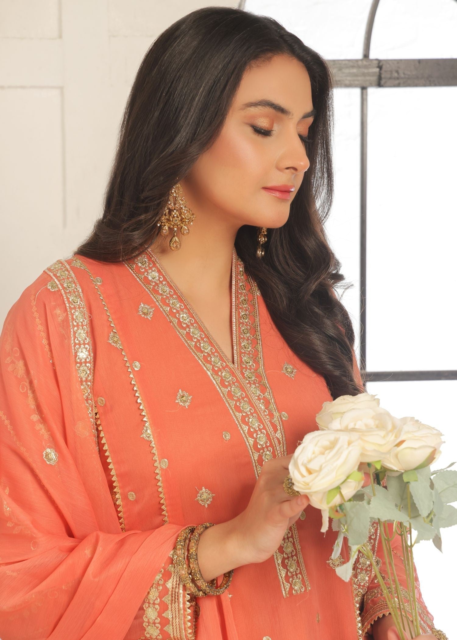 Al-Harir Apparel Zarif V2 Peach Women 3pcs