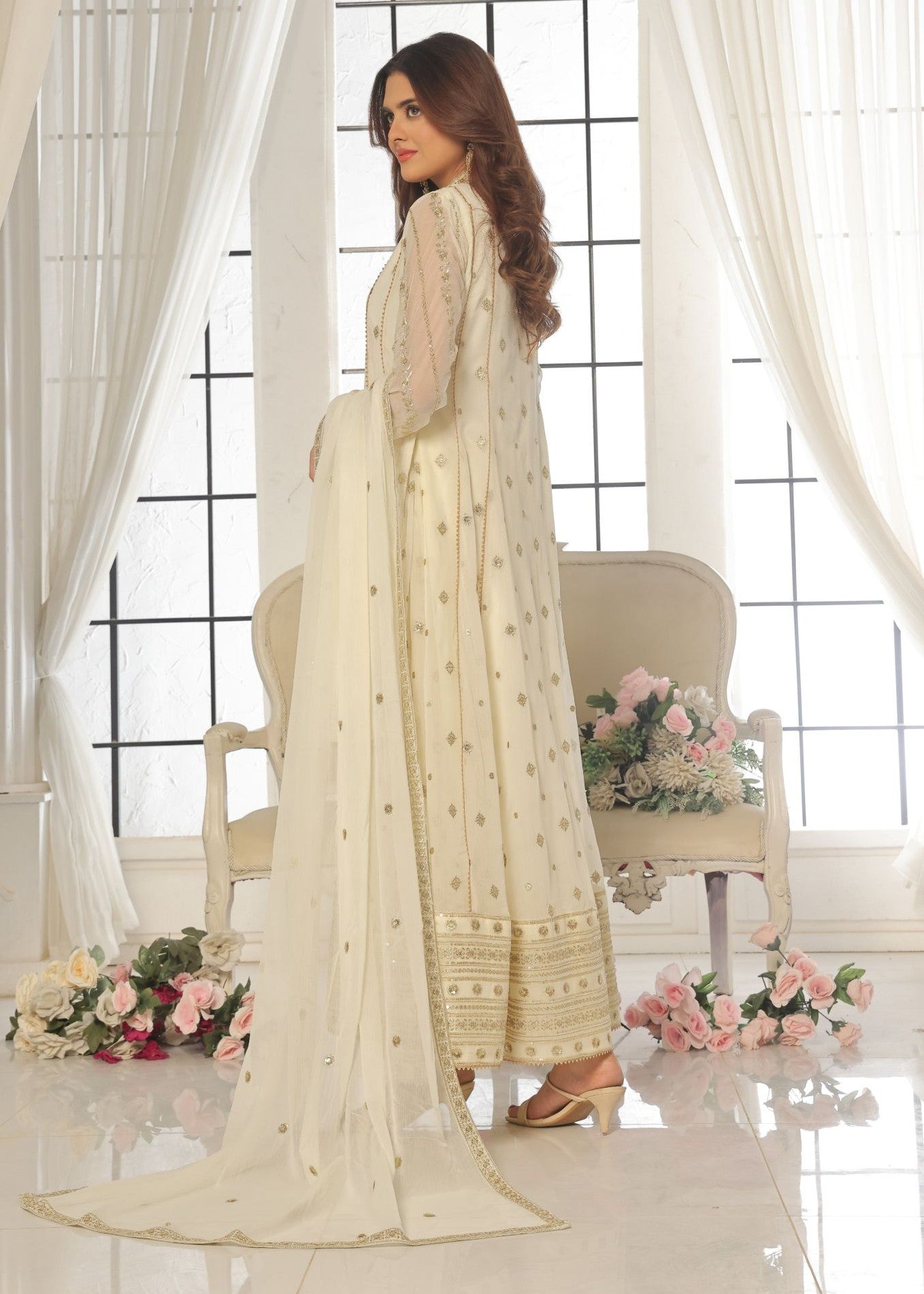 Al-Harir Apparel Zarif V2 Off White Women 3pcs