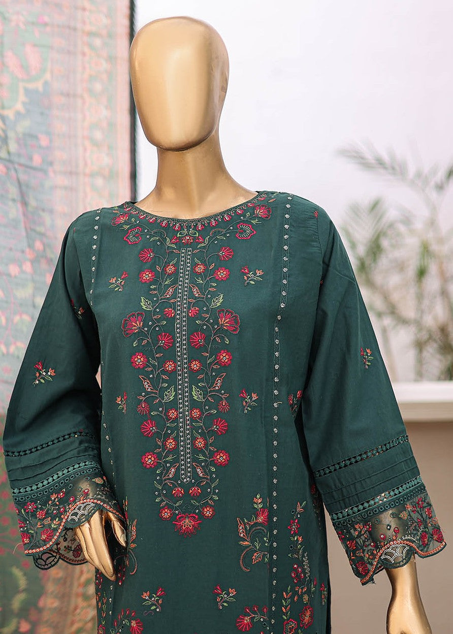 Suntex Fabrics – Green Festive Embroidered Women 3pcs